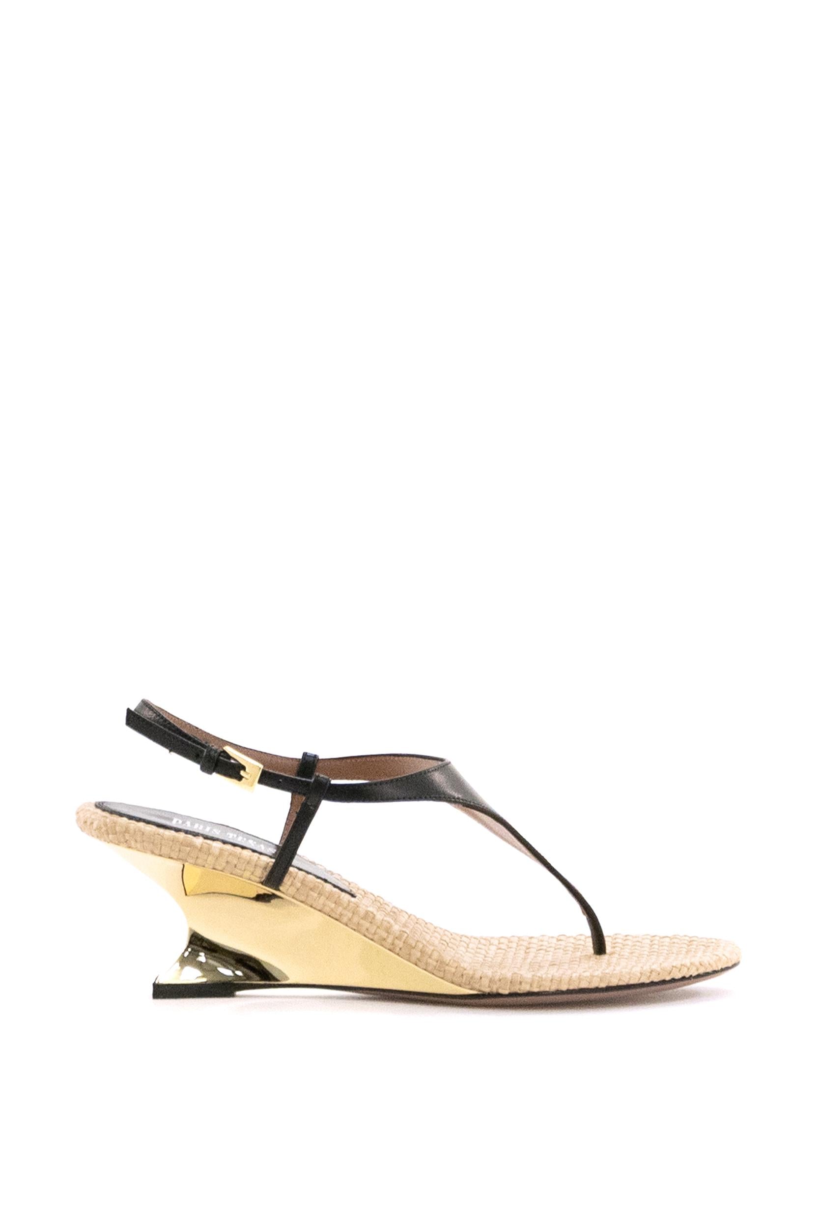 PARIS TEXAS Sandali Infradito Nina in pelle di colore nero