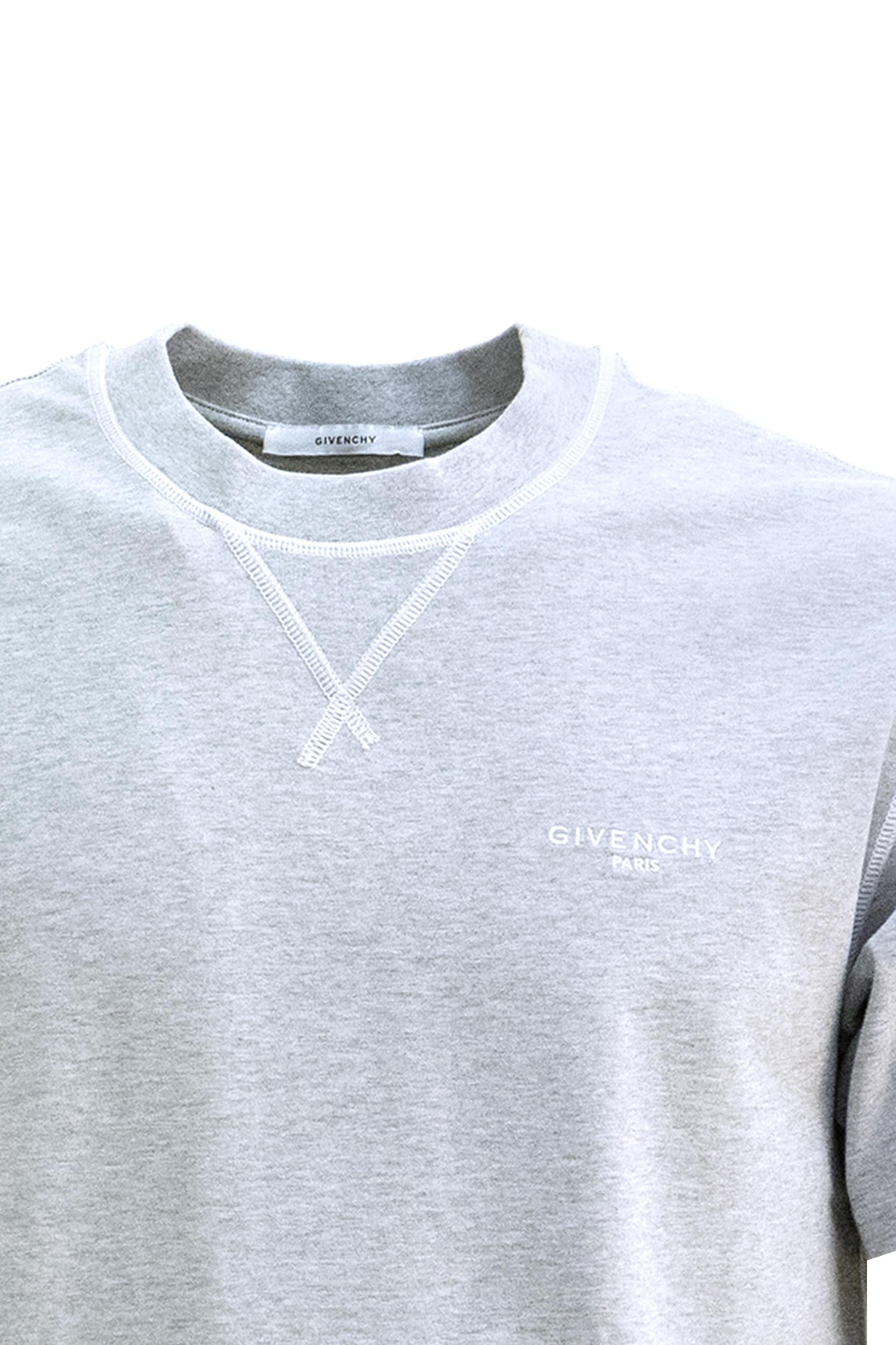 Givenchy T-shirt in cotone di colore grigio, view 2