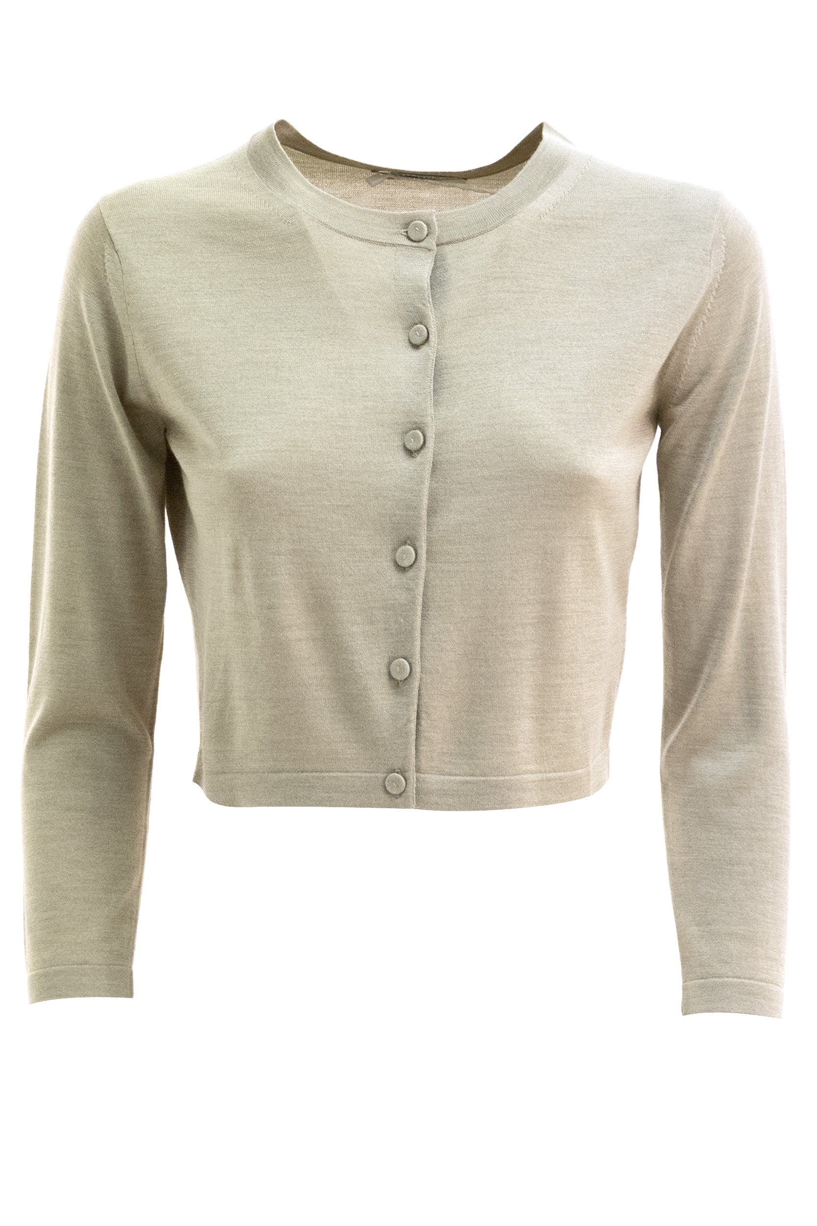 Max Mara Cardigan in seta e cashmere di colore beige