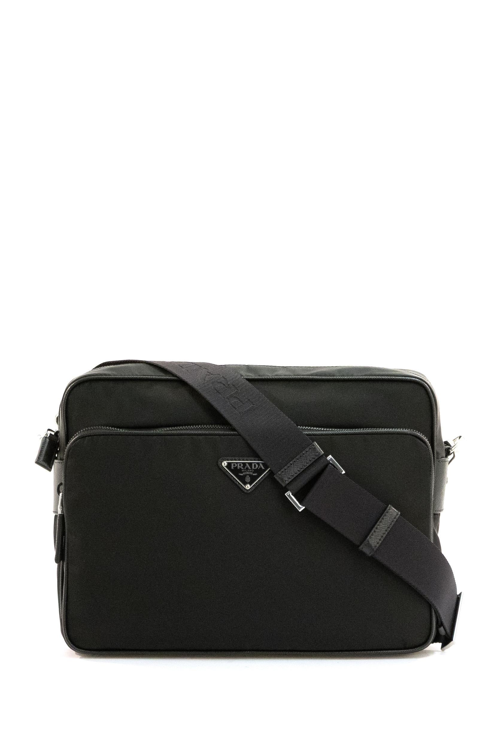 Prada Borsa in Re-Nylon di colore nero