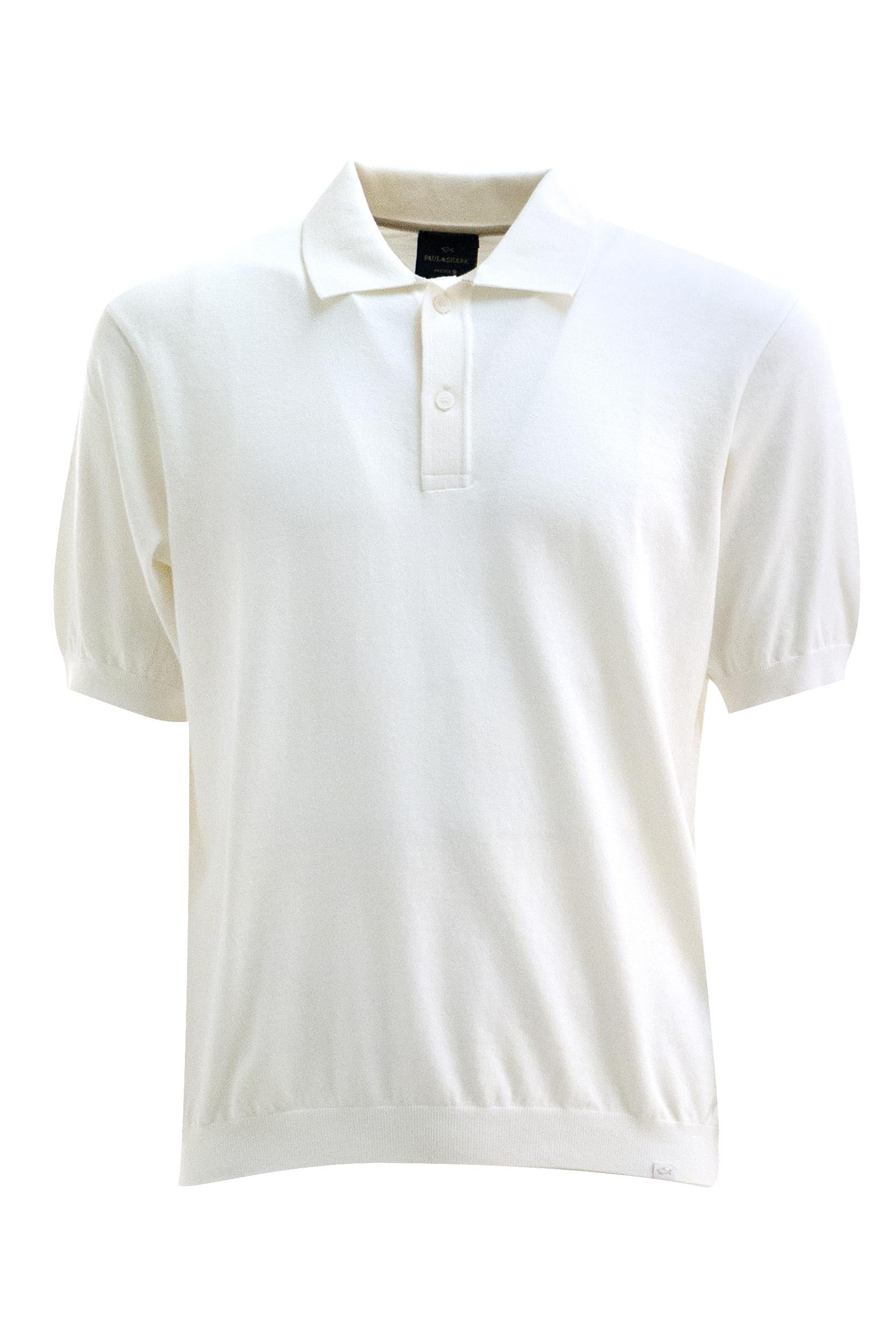 PAUL & SHARK Polo in cotone di colore bianco