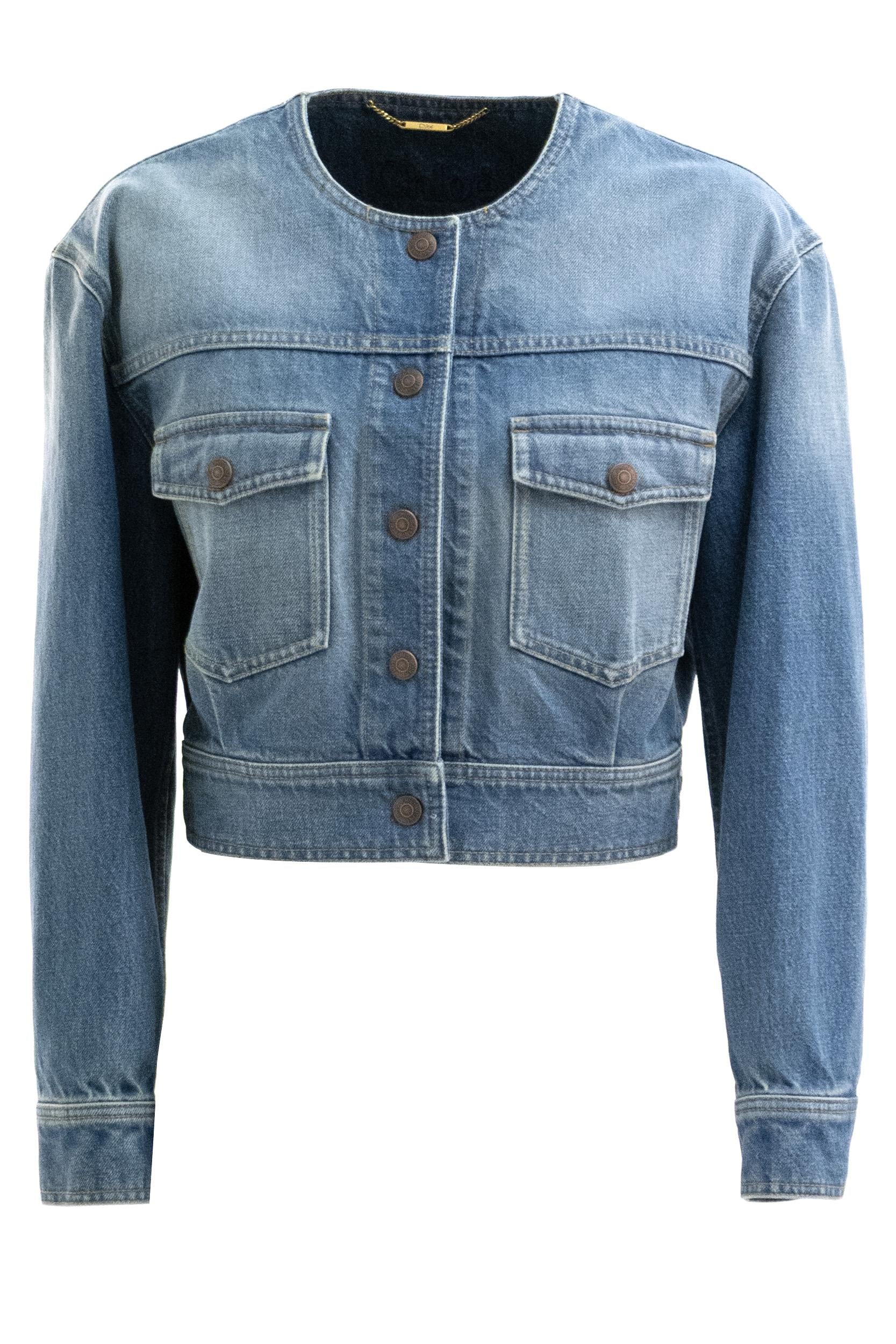 Chloé Giacca in denim di colore azzurro