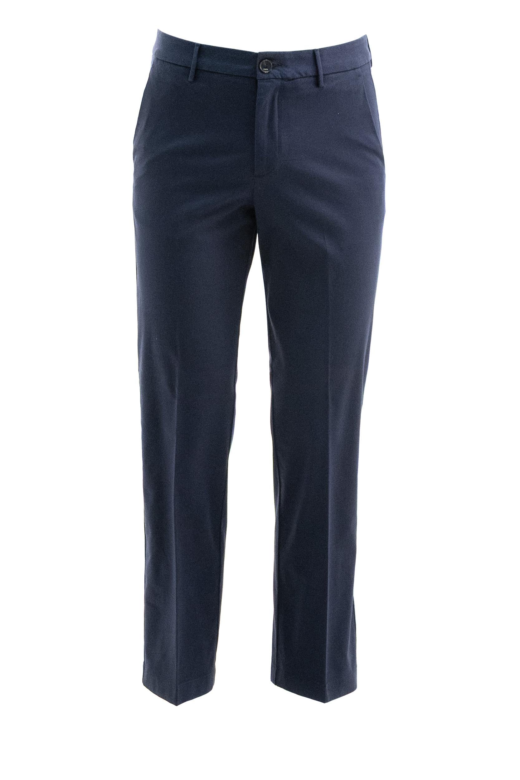 CRUNA Pantaloni in cotone di colore blu