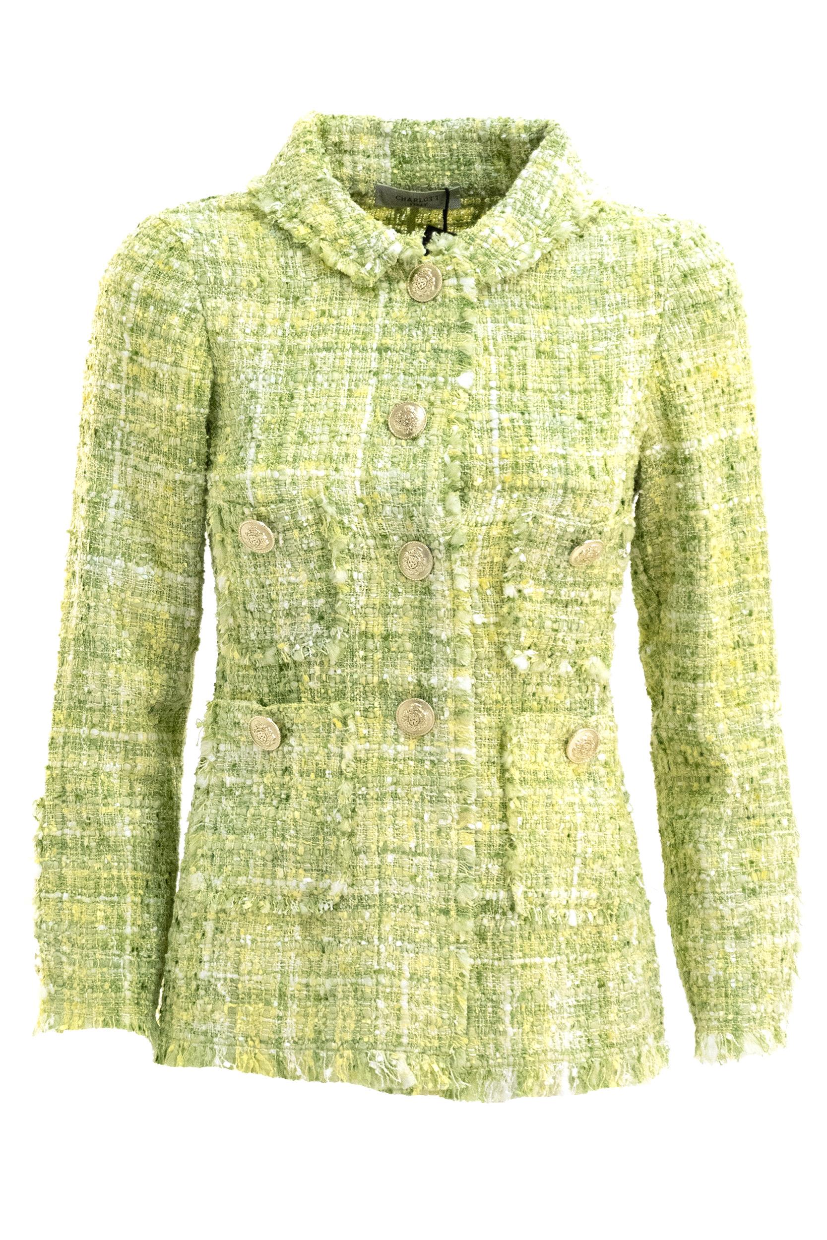 CHARLOTT Giacca in Tweed di Cotone e Viscosa