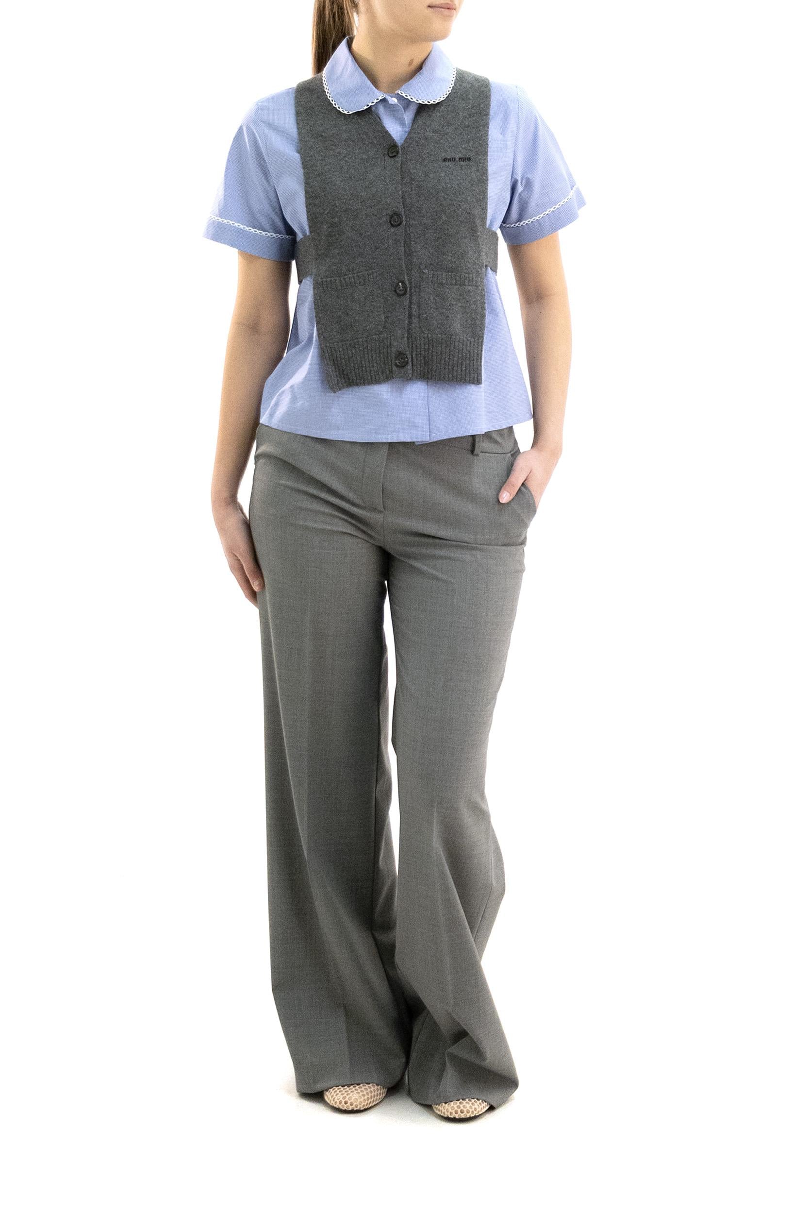 KILTIE Pantaloni in lana di colore grigio, view 2
