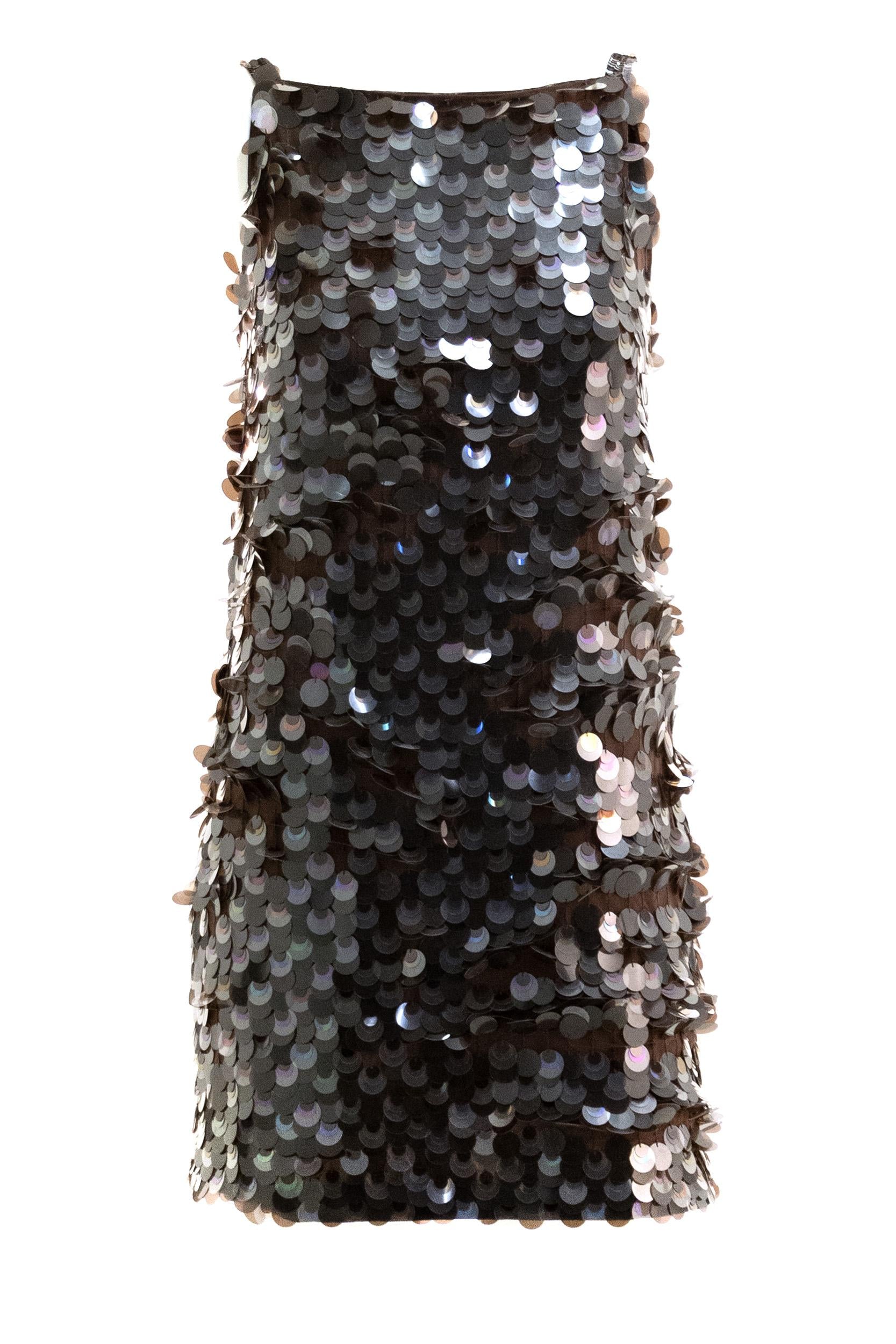 P.A.R.O.S.H. Abito full paillettes di colore marrone
