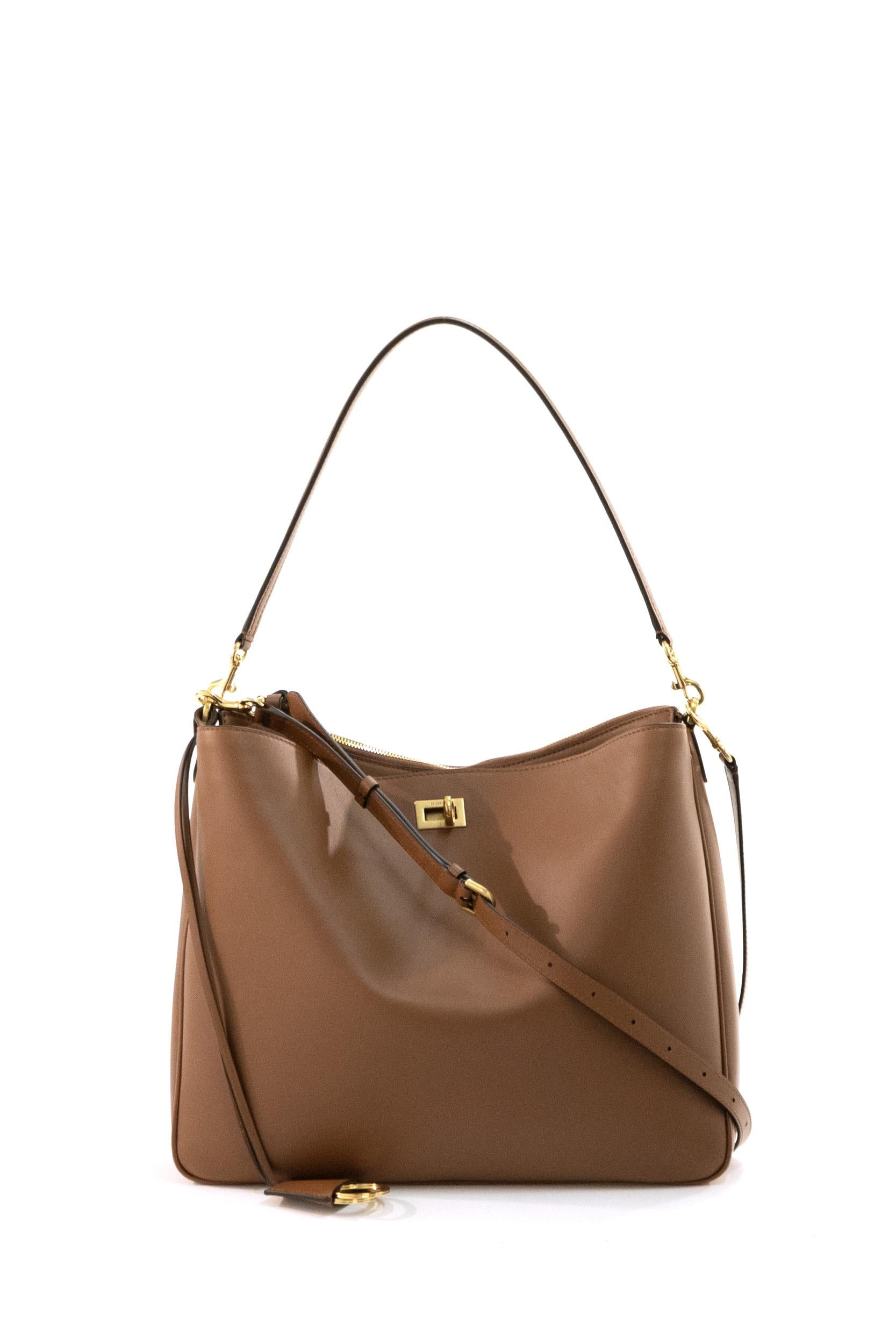 Balenciaga Borsa Rodeo Hobo in pelle di colore marrone