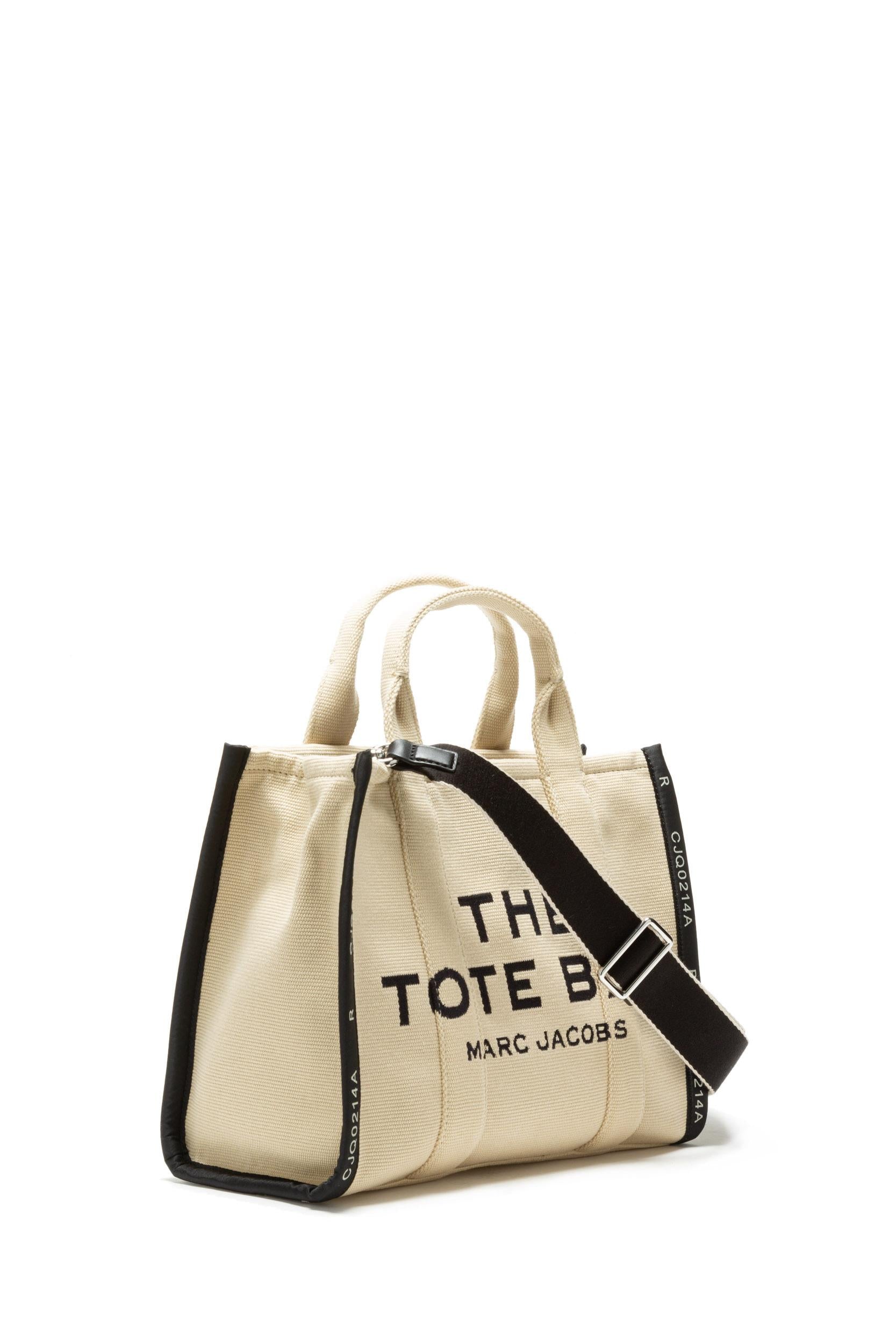 Marc Jacobs The Tote Bag in jacquard color beige, view 2