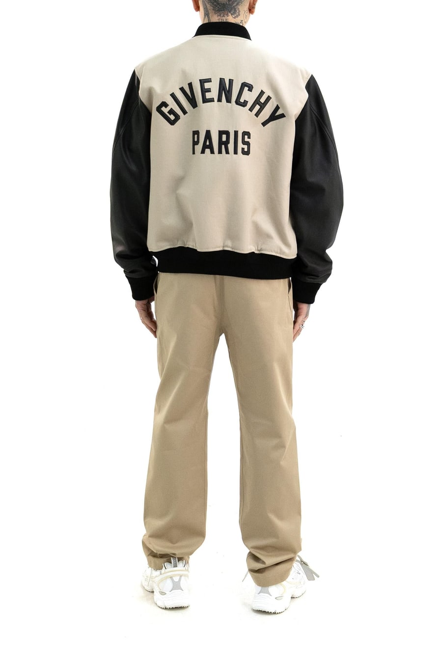 Givenchy Bomber in cotone di colore beige, view 3