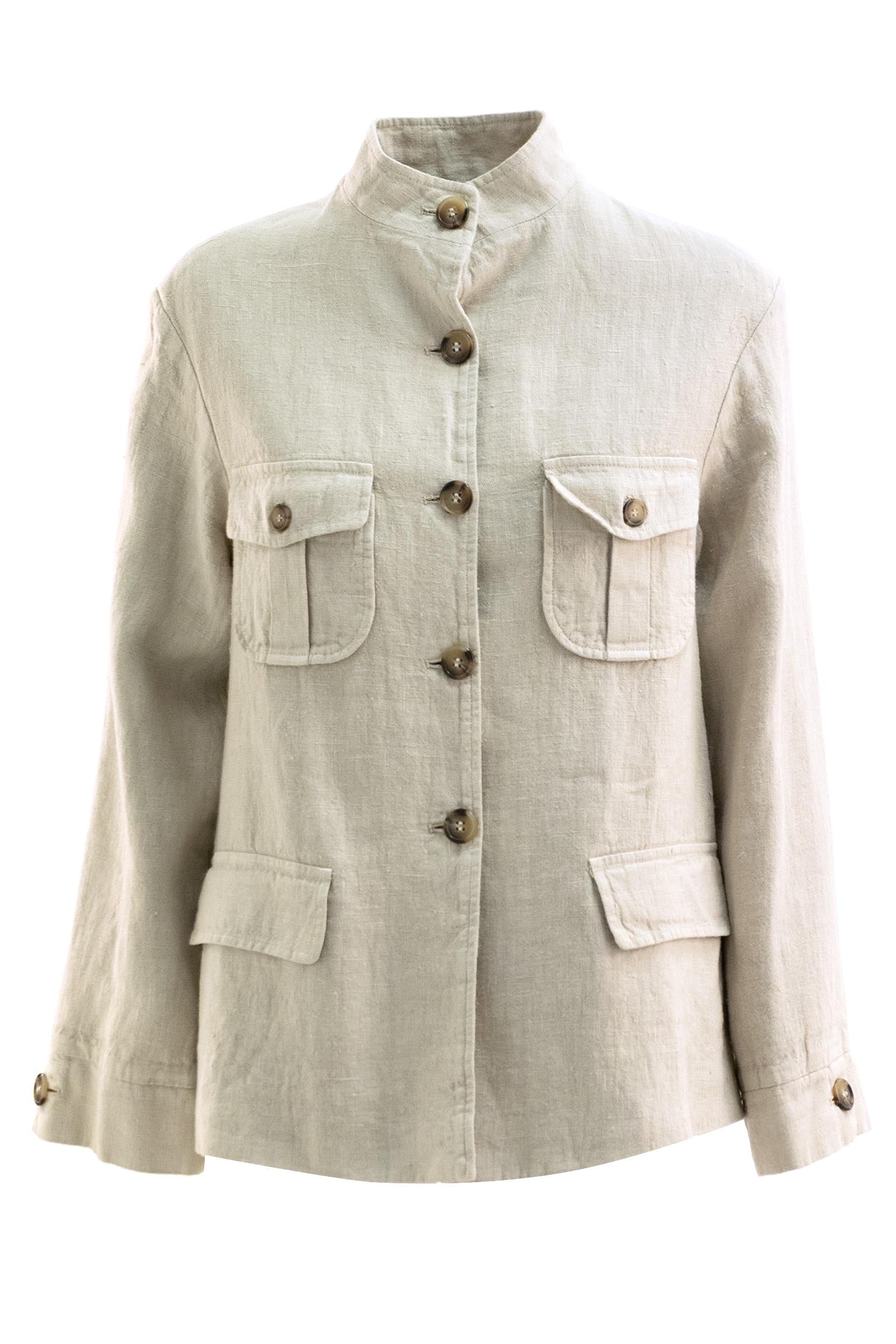 KILTIE Giacca in lino di colore beige