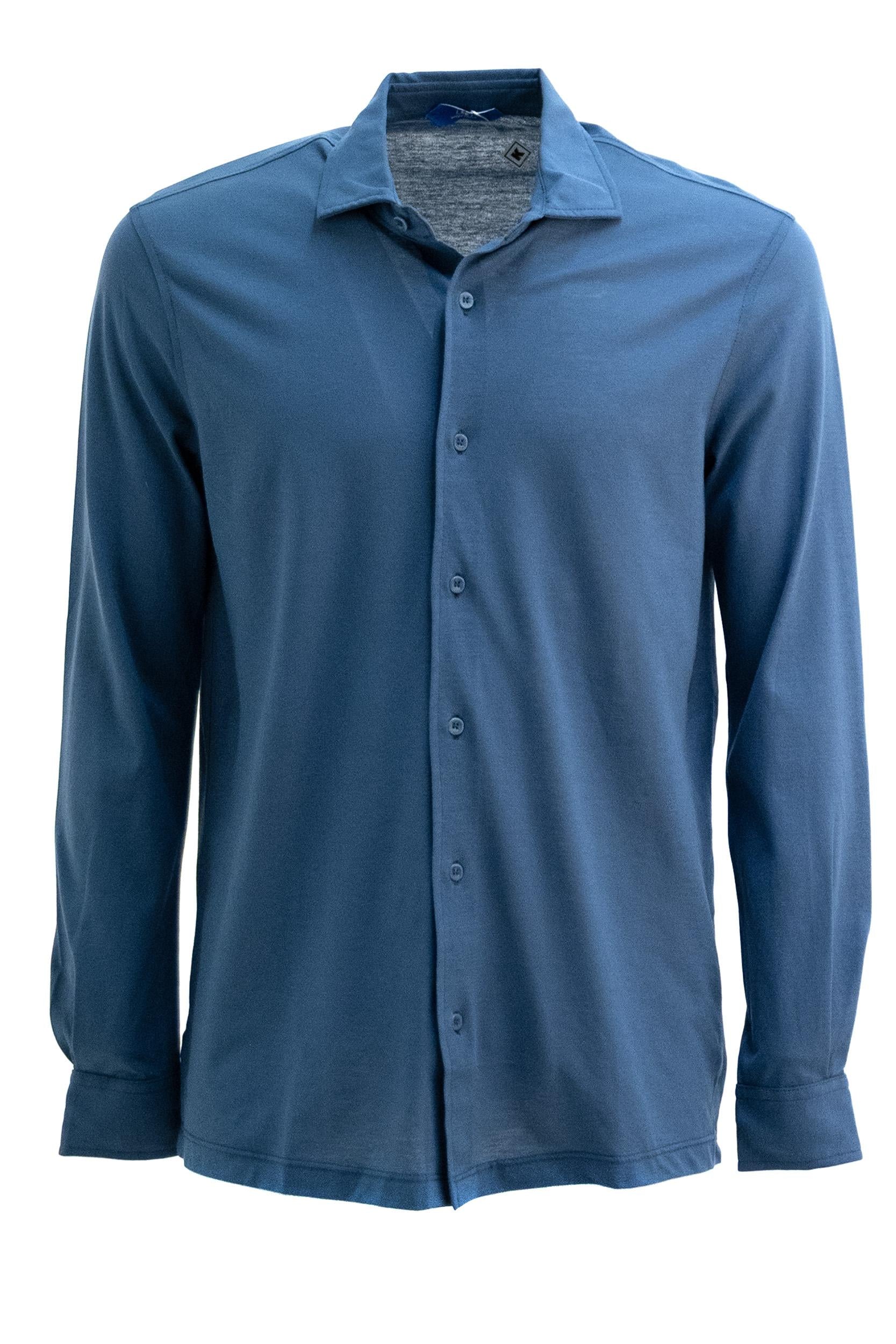 KIred Camicia in cotone di colore ottanio