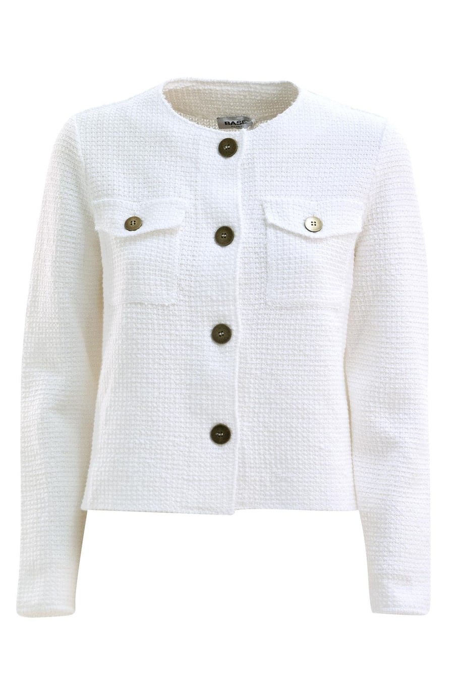 BASE Giacca in Tweed di Cotone
