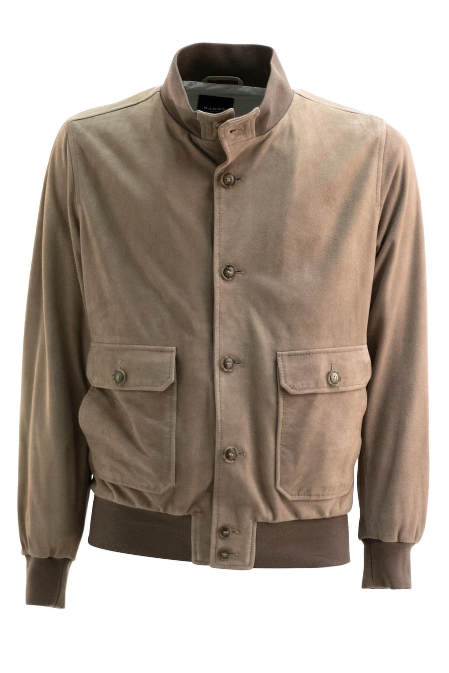 BARBA Bomber in suede di coloremarrone