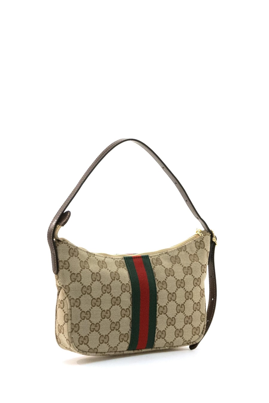 Gucci Borsa a Tracolla Lunetta Piccola in Tessuto GG, view 2