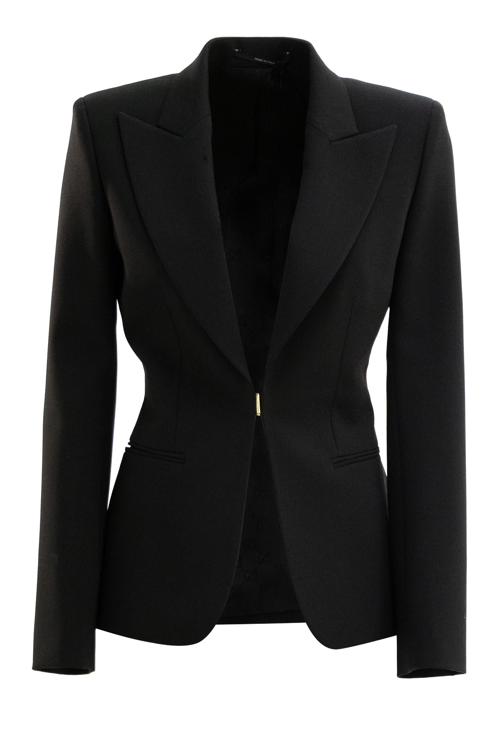 Gucci Giacca in Lana Tecnica Stretch