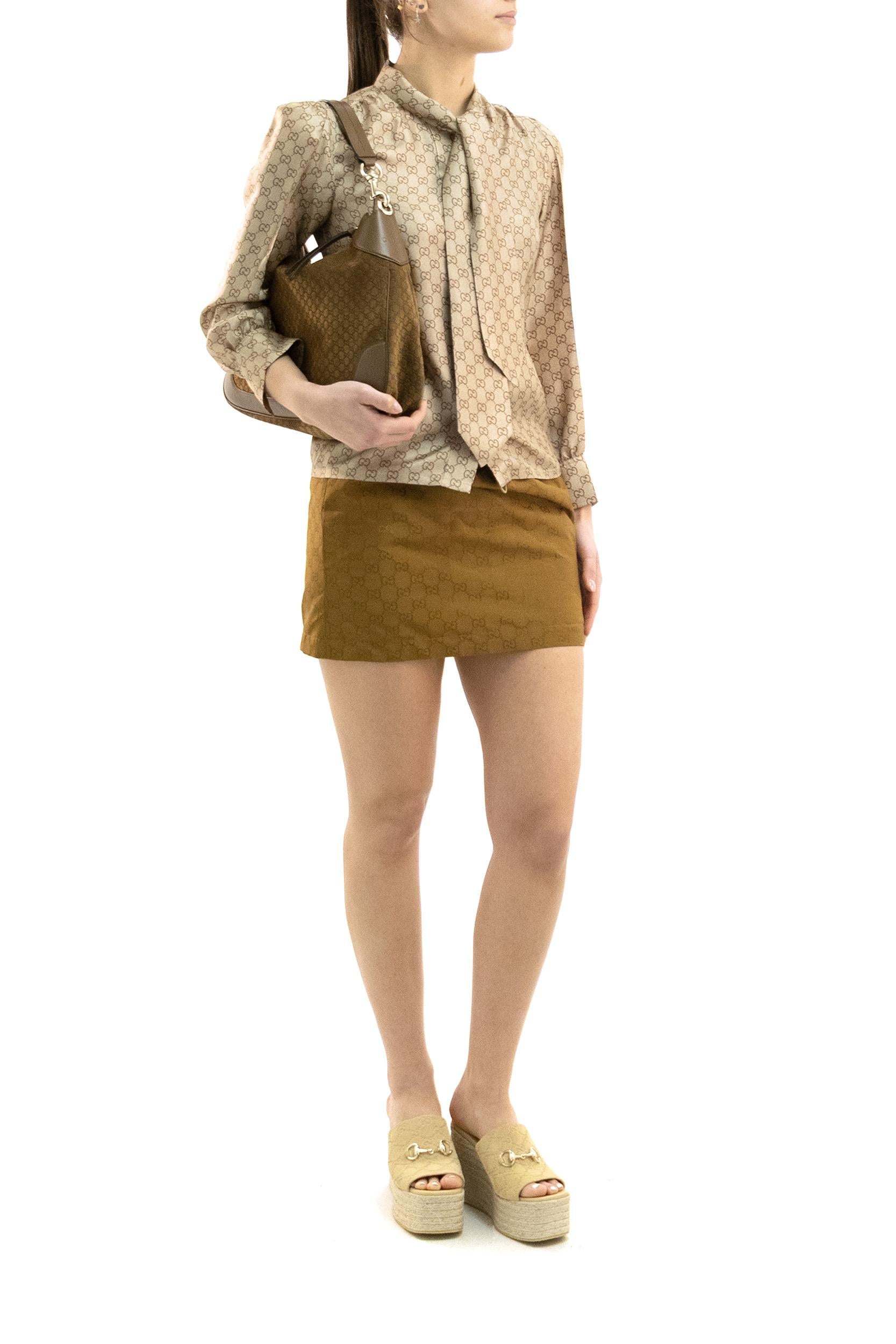 Gucci Camicia in Twill di Seta Stampata, view 2