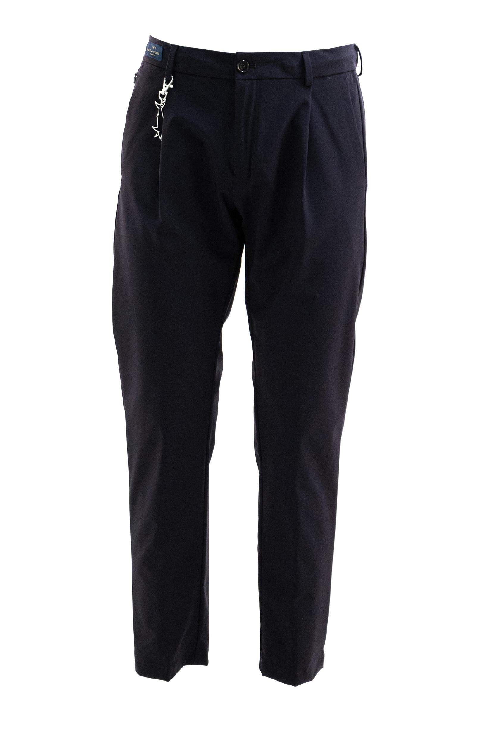 PAUL & SHARK Pantaloni in tessuto tecnico di colore blu