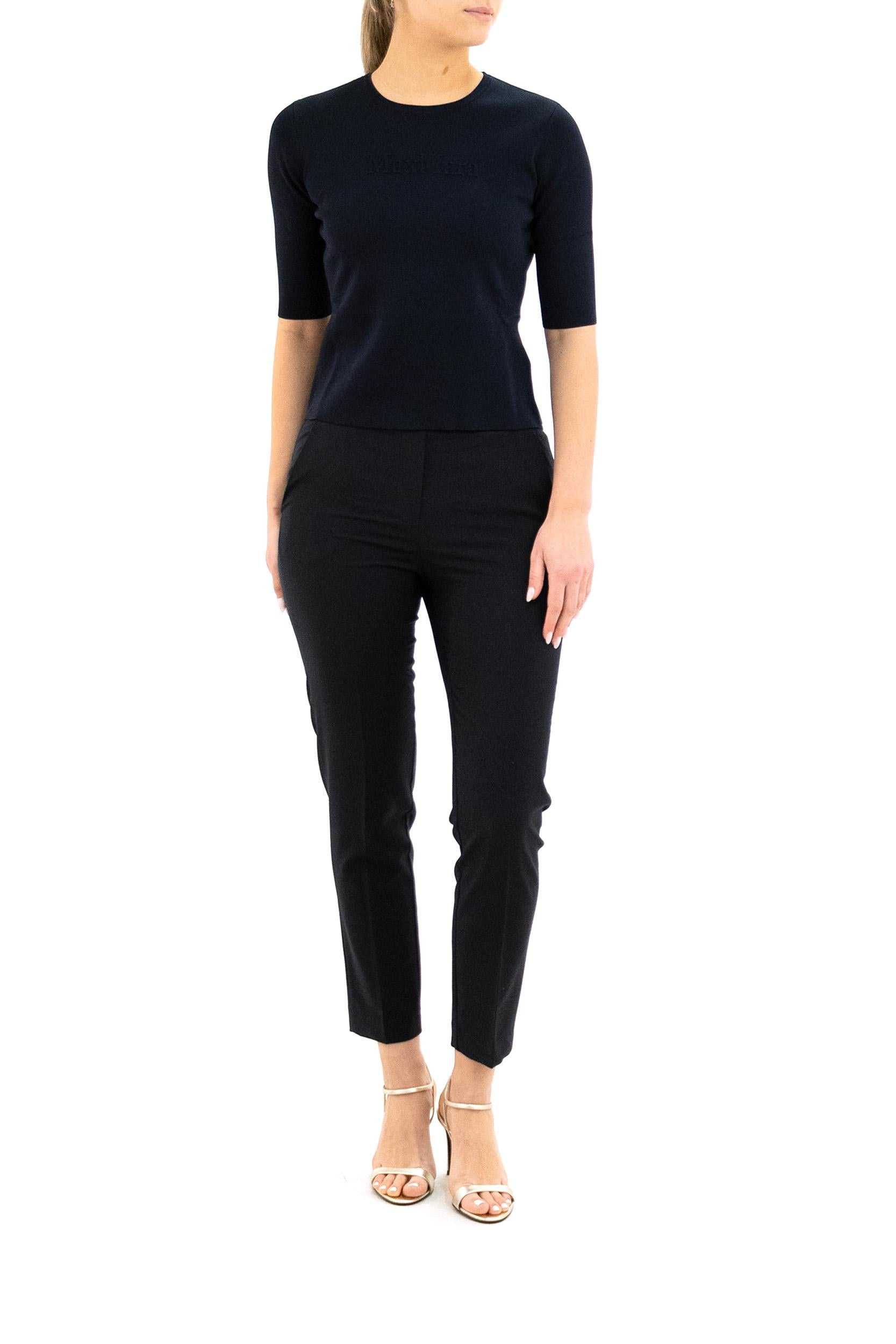 KILTIE Pantaloni in lana di colore blu, view 2