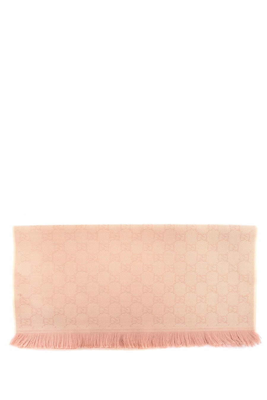Gucci Sciarpa in lana con GG rosa, view 2