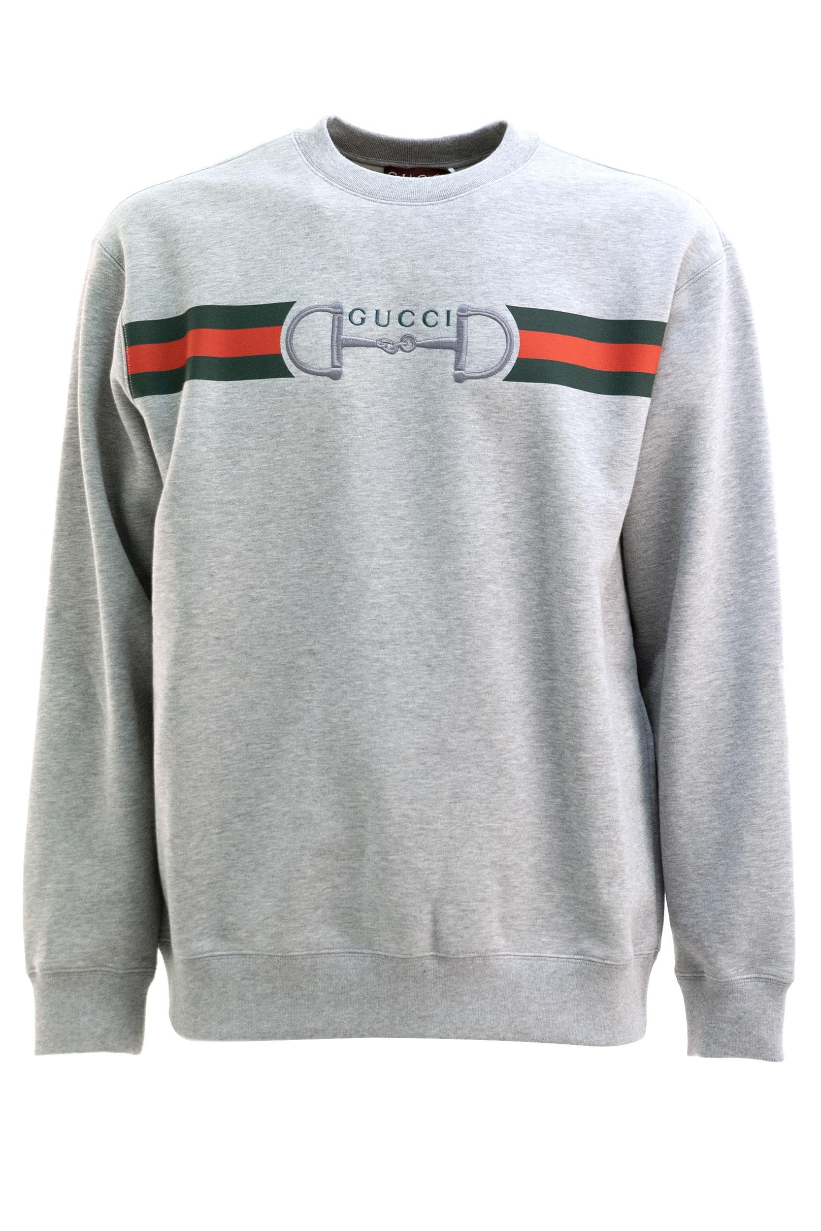 Gucci Felpa in Jersey di Cotone con Stampa
