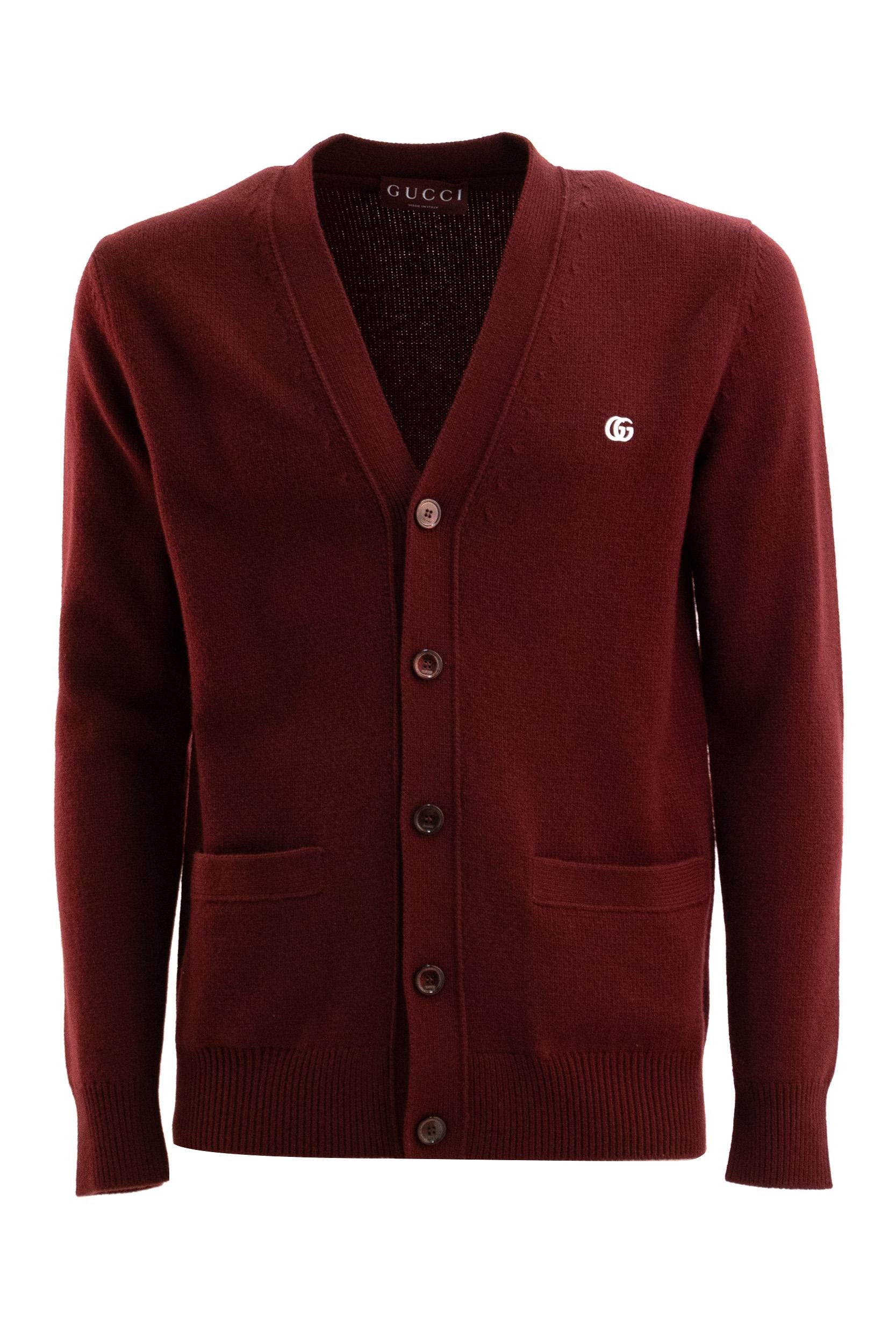 Gucci Cardigan in Lana Cashmere con Ricamo