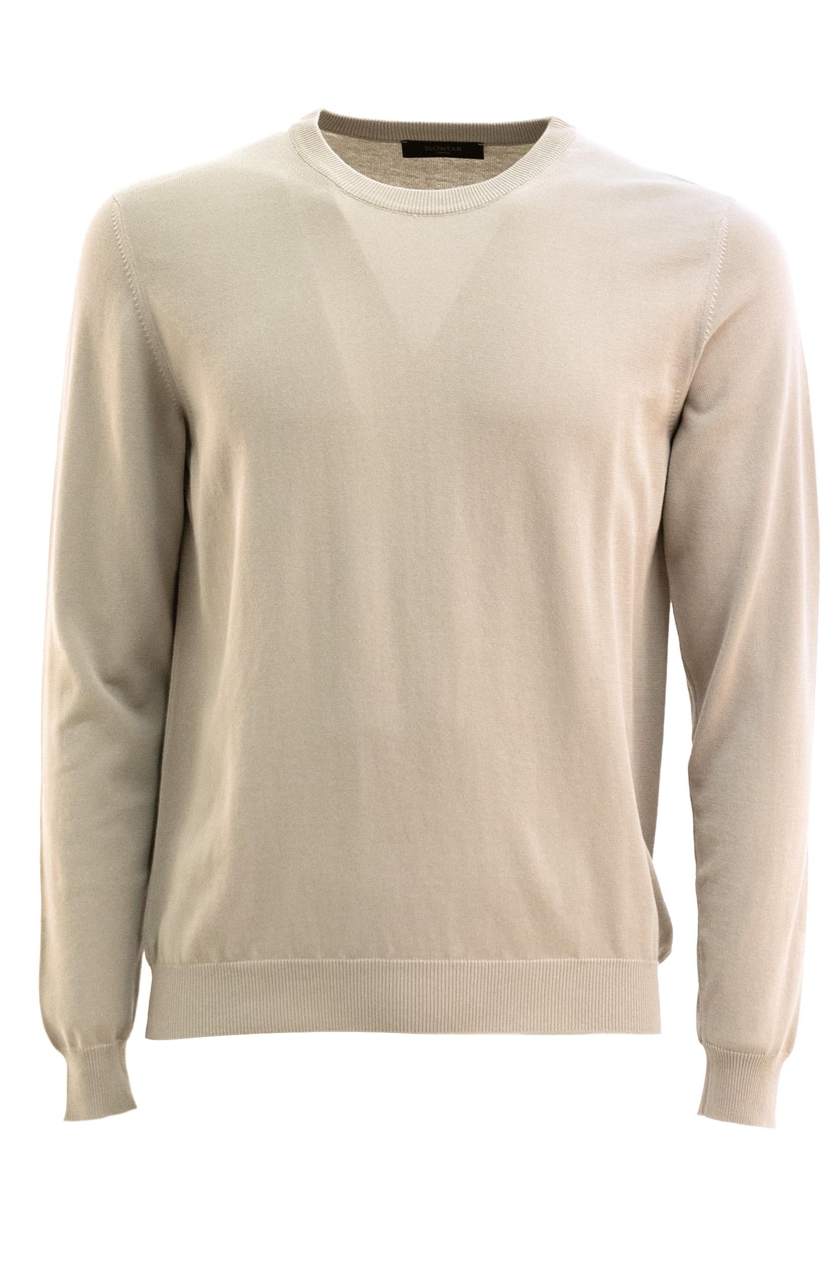 ZANONE Pullover Girocollo in Crêpe di Cotone