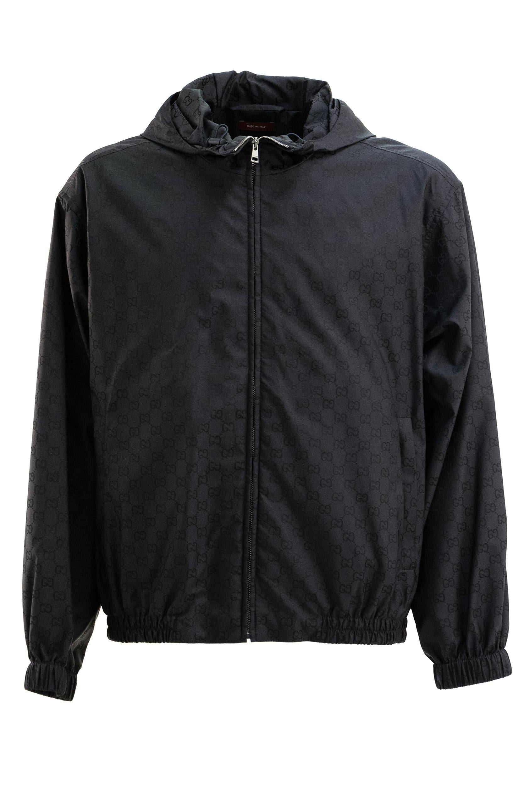 Gucci Giacca in Nylon GG con Zip