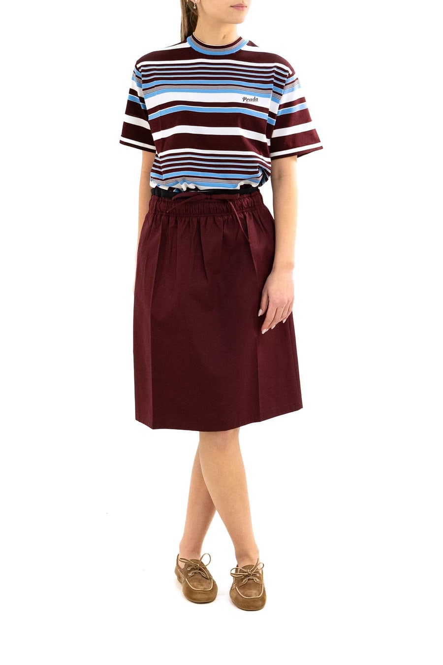 Prada Maglia a Righe in Cotone, view 2