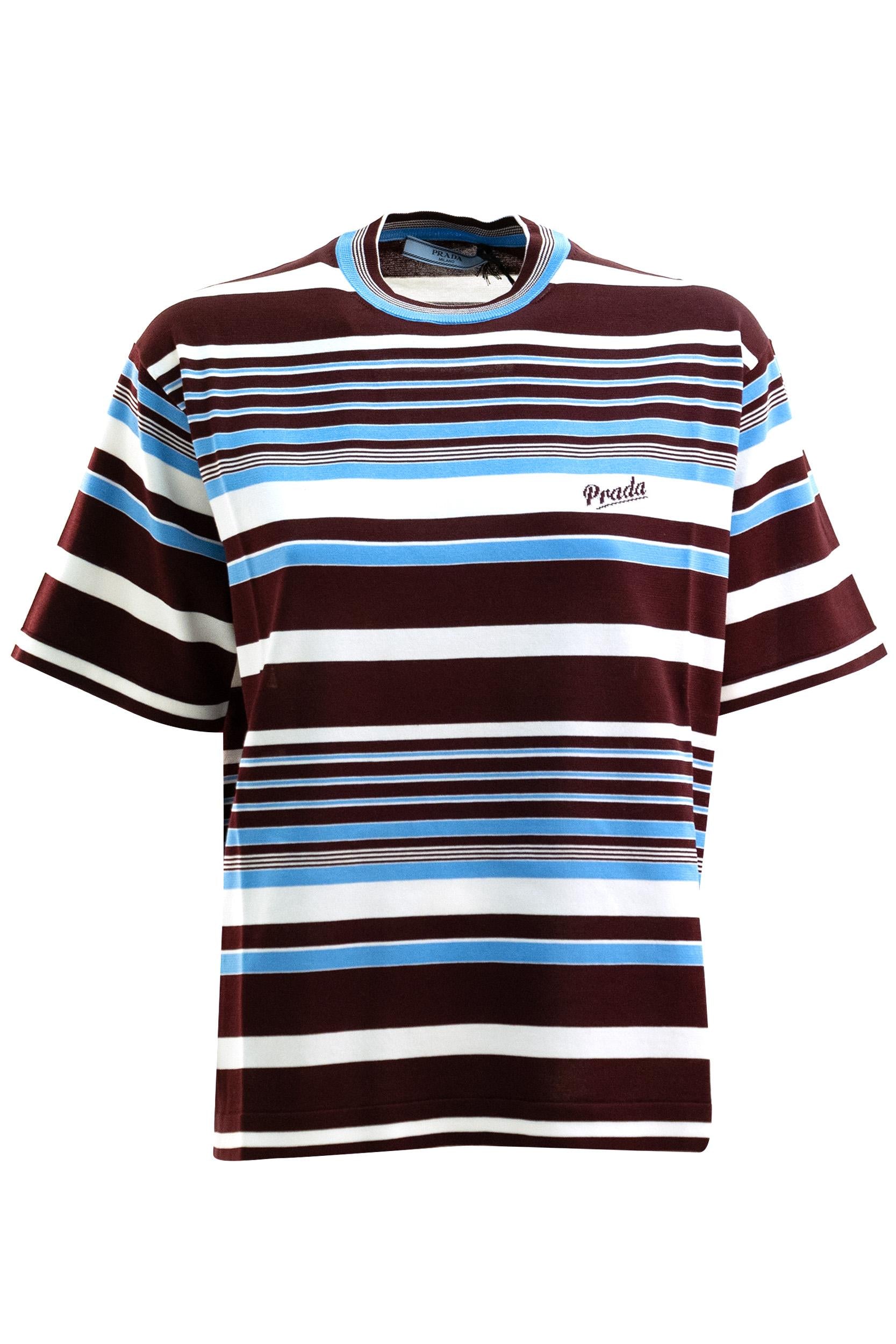Prada Maglia a Righe in Cotone