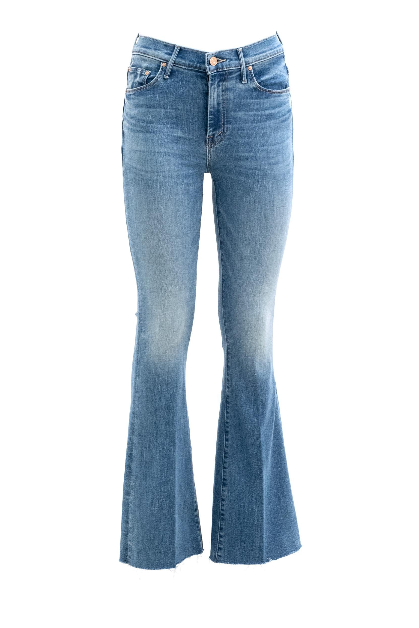 MOTHER Jeans The Weekender Fray in Cotone Stretch