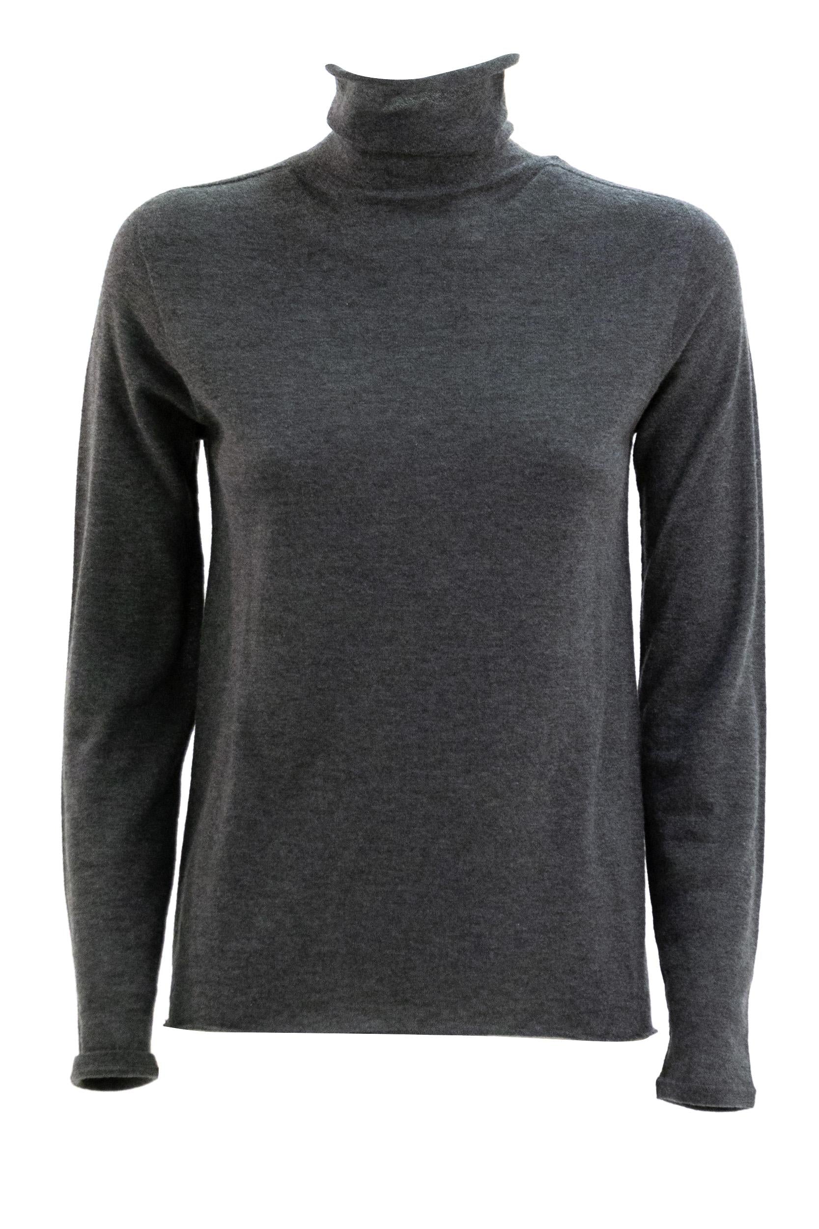 MAJESTIC Pullover in cashmere di colore grigio