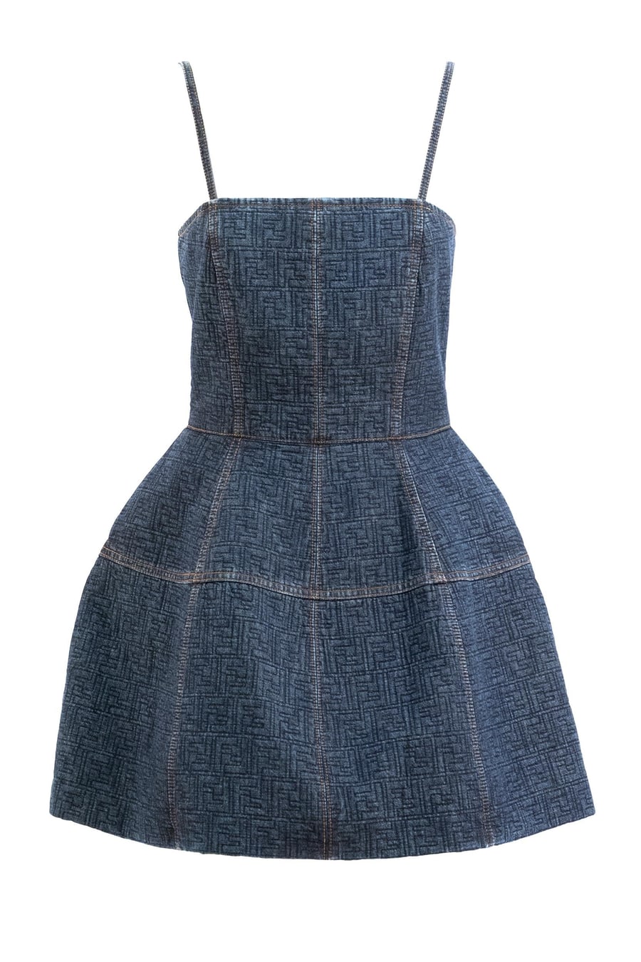 Fendi Abito in denim FF blu scuro