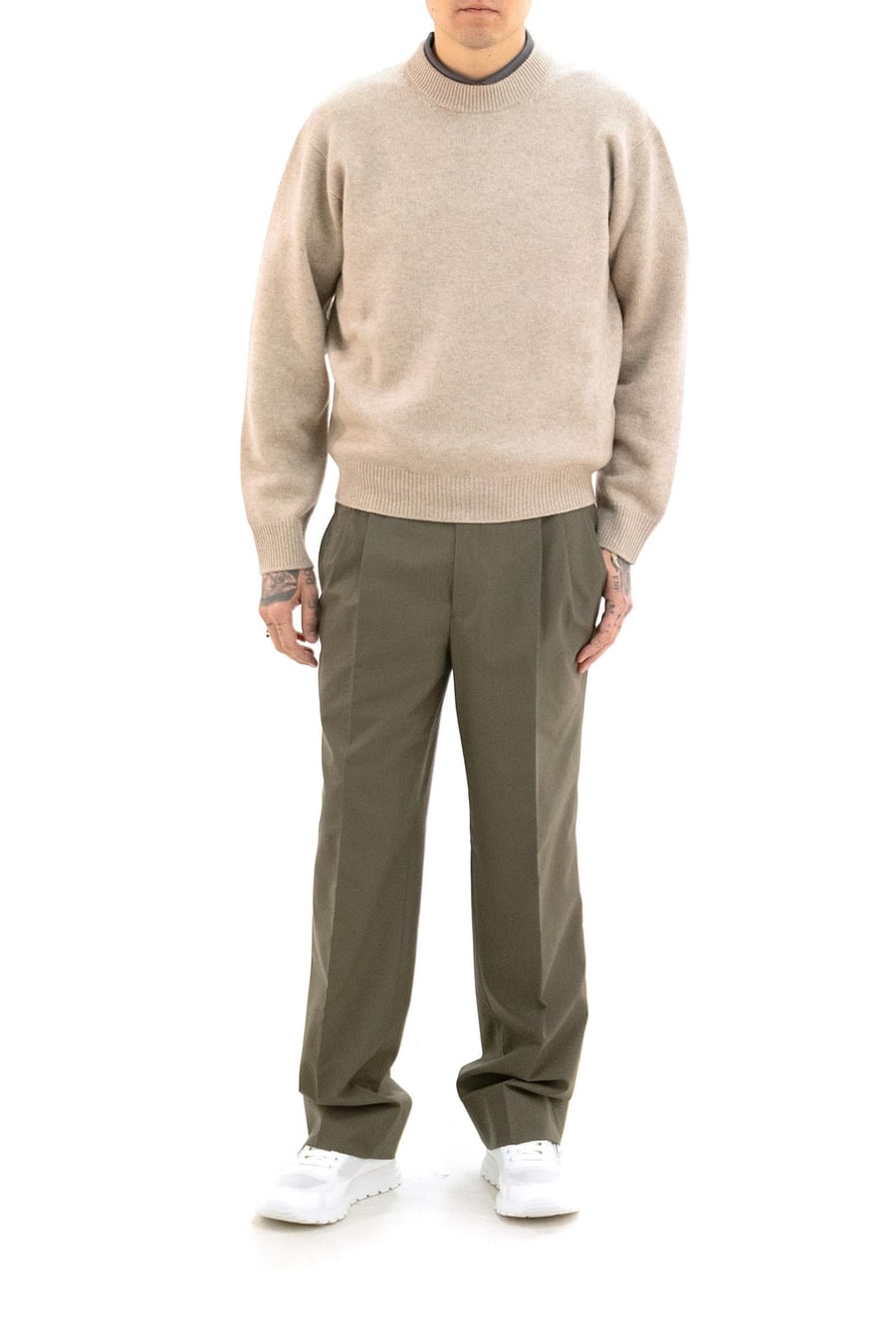 Prada Pullover in Re-Cashmere color beige, view 2