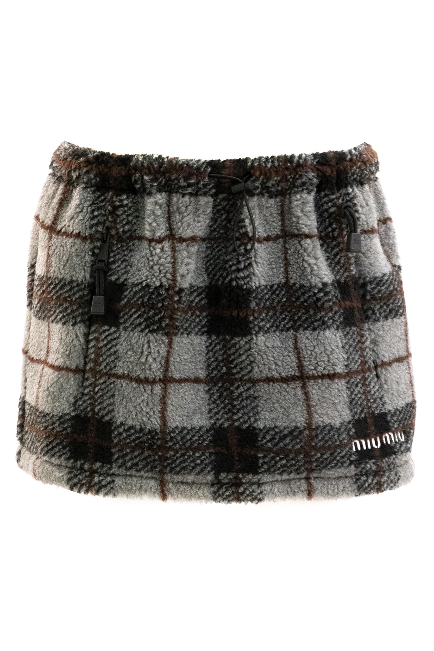 Miu Miu Gonna in teddy check