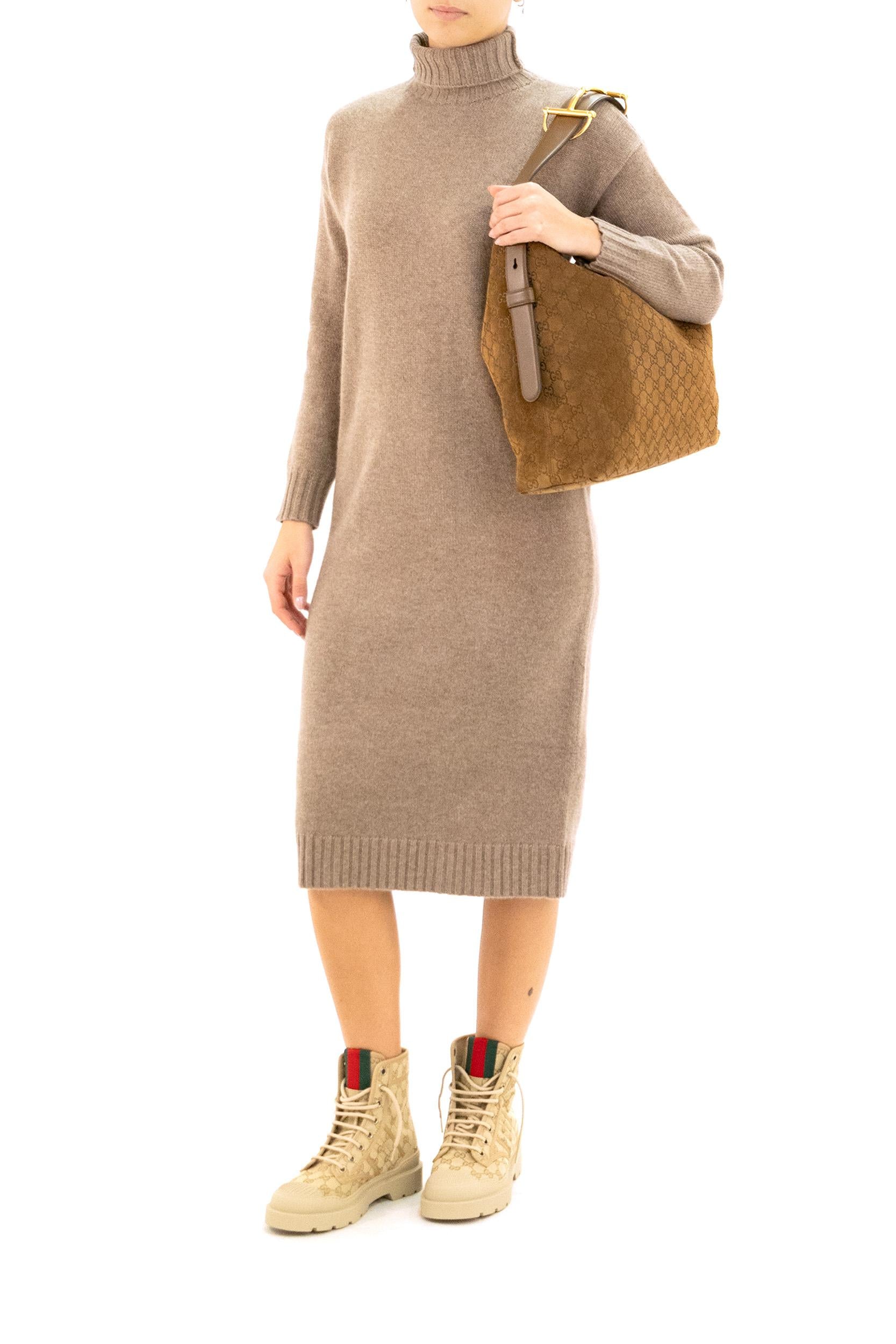 Max Mara Abito Summer in cashmere di colore beige, view 2