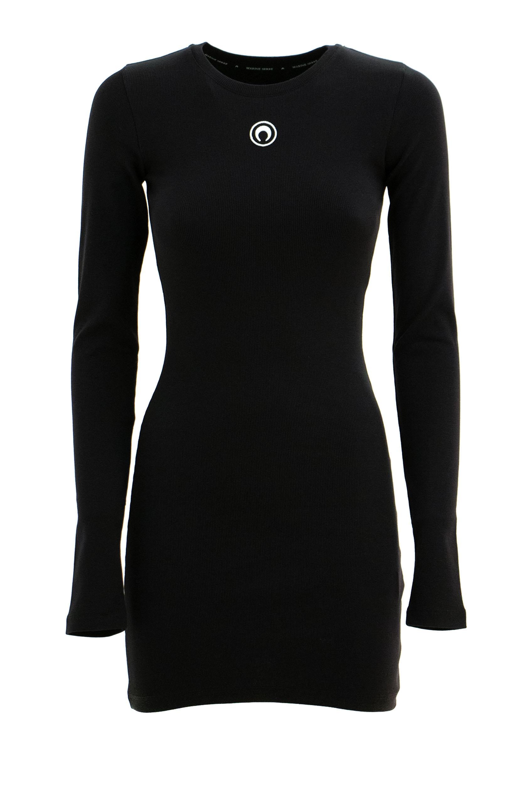 MARINE SERRE Abito in mesh di colore nero