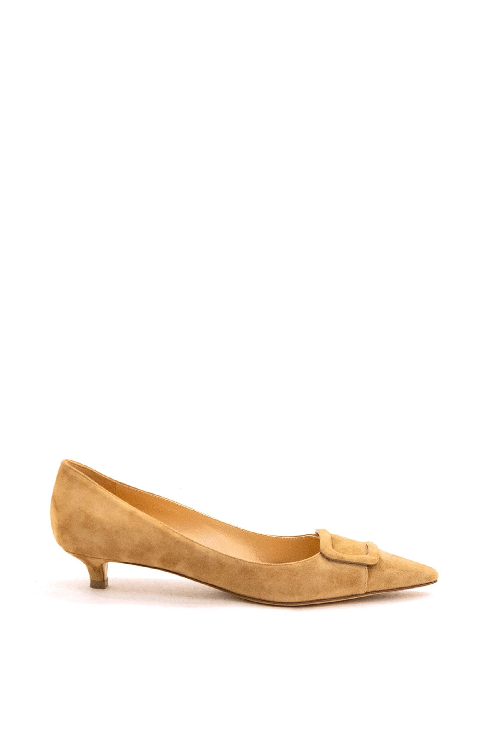 FRANCESCO RUSSO Décolleté in Camoscio Beige