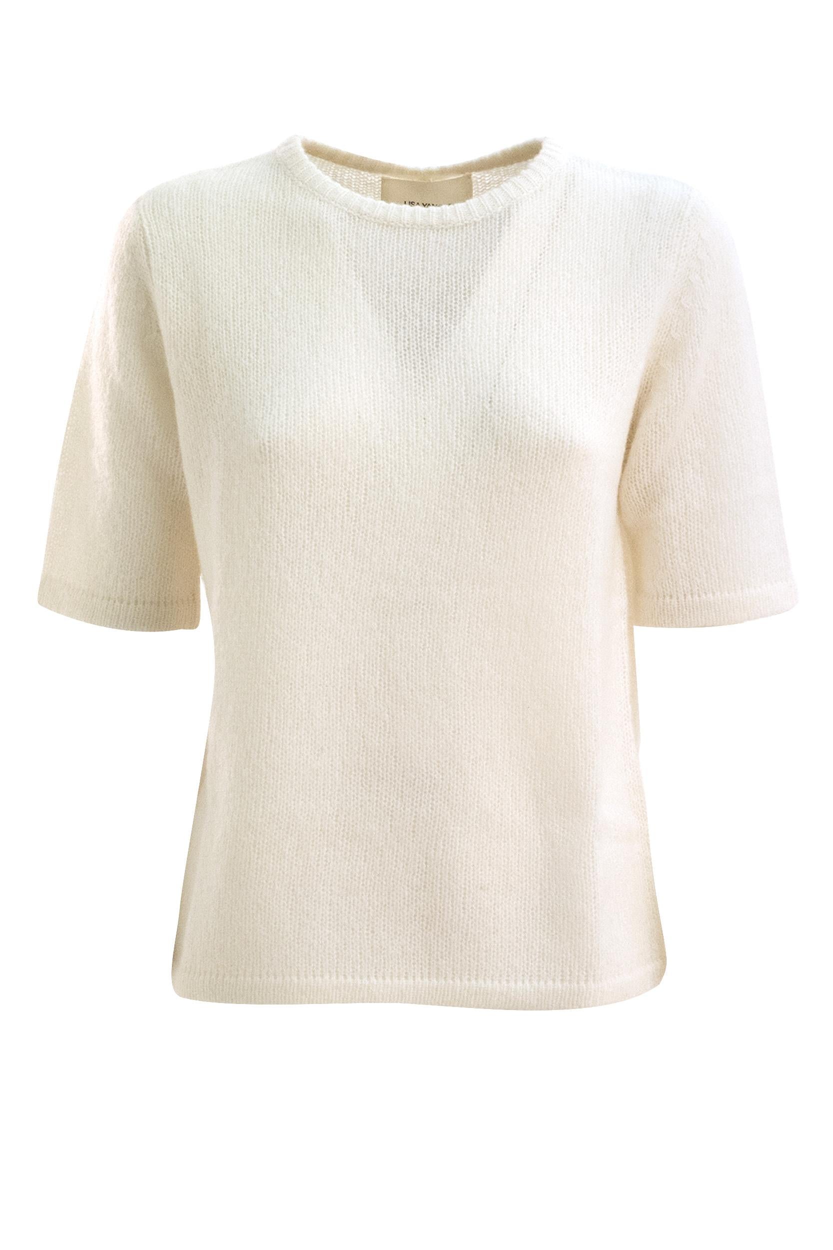 LISA YANG T-shirt The Cecelia Cashmere Crema