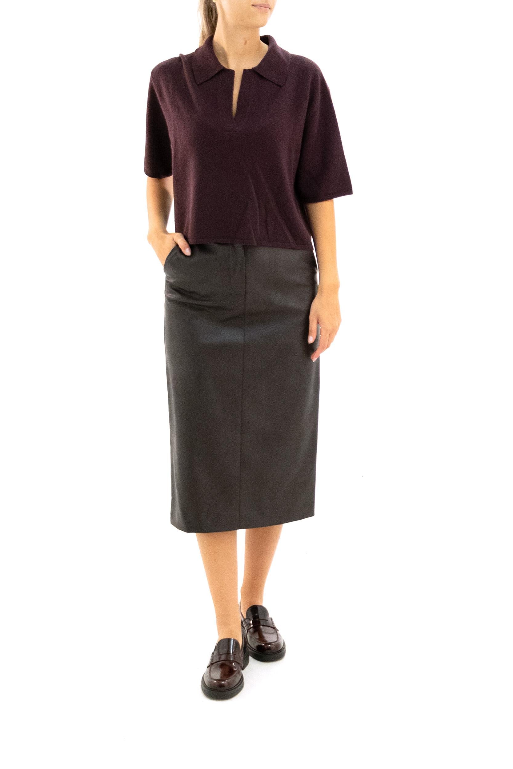 LISA YANG Polo The Neela Cashmere Rosso, view 2