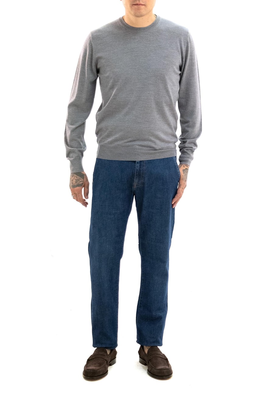 MAUREL Pullover in Lana Grigio, view 2