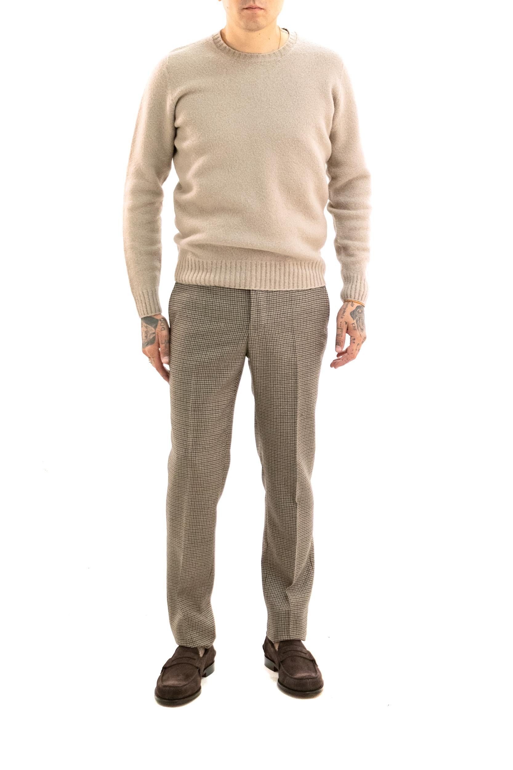 INCOTEX Pantaloni in Lana Beige, view 2