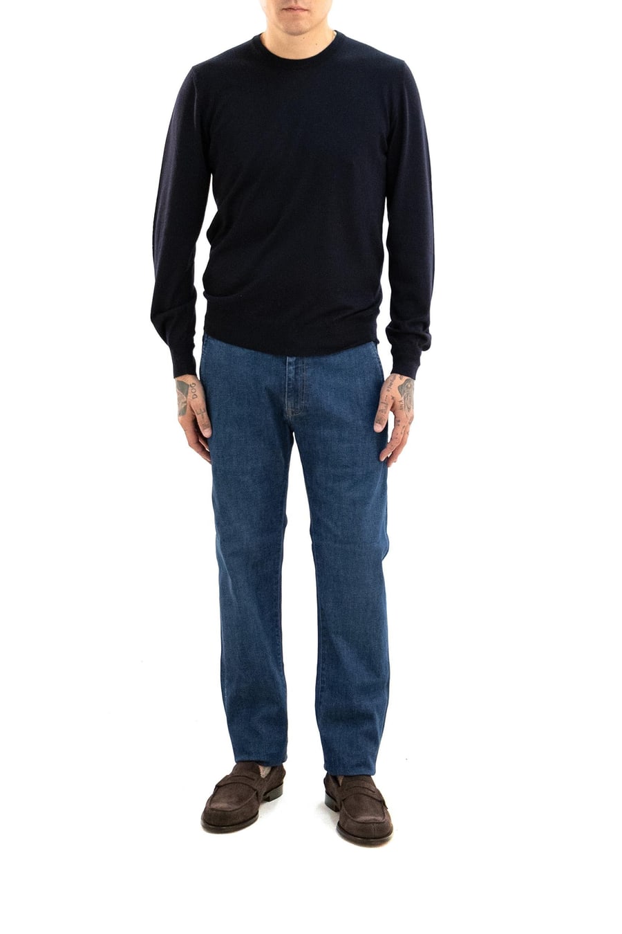 MAUREL Pullover in Lana Blu, view 2