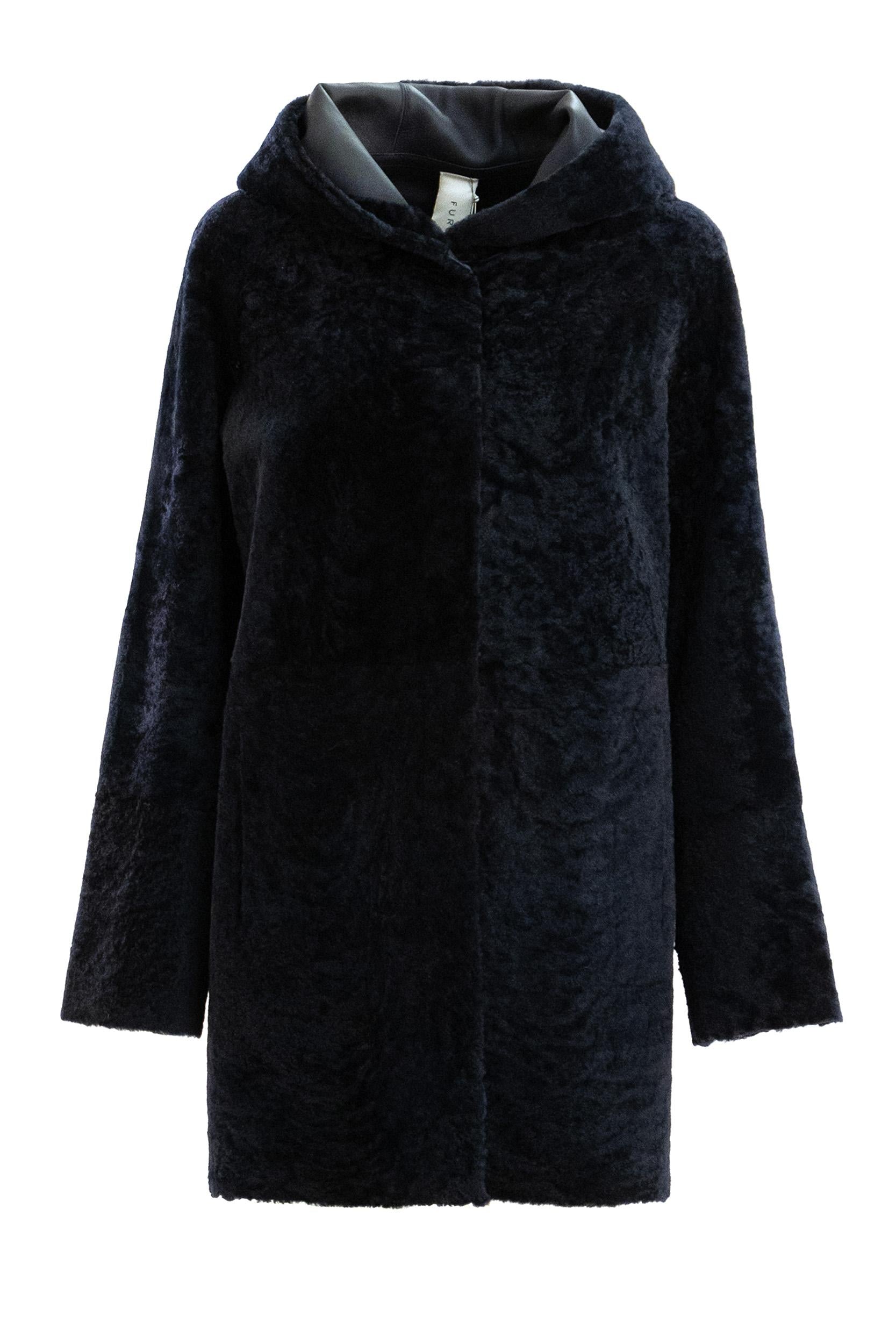 FURLING BY GIANI Cappotto ROBERTA PACAYA cappotto in montone blu