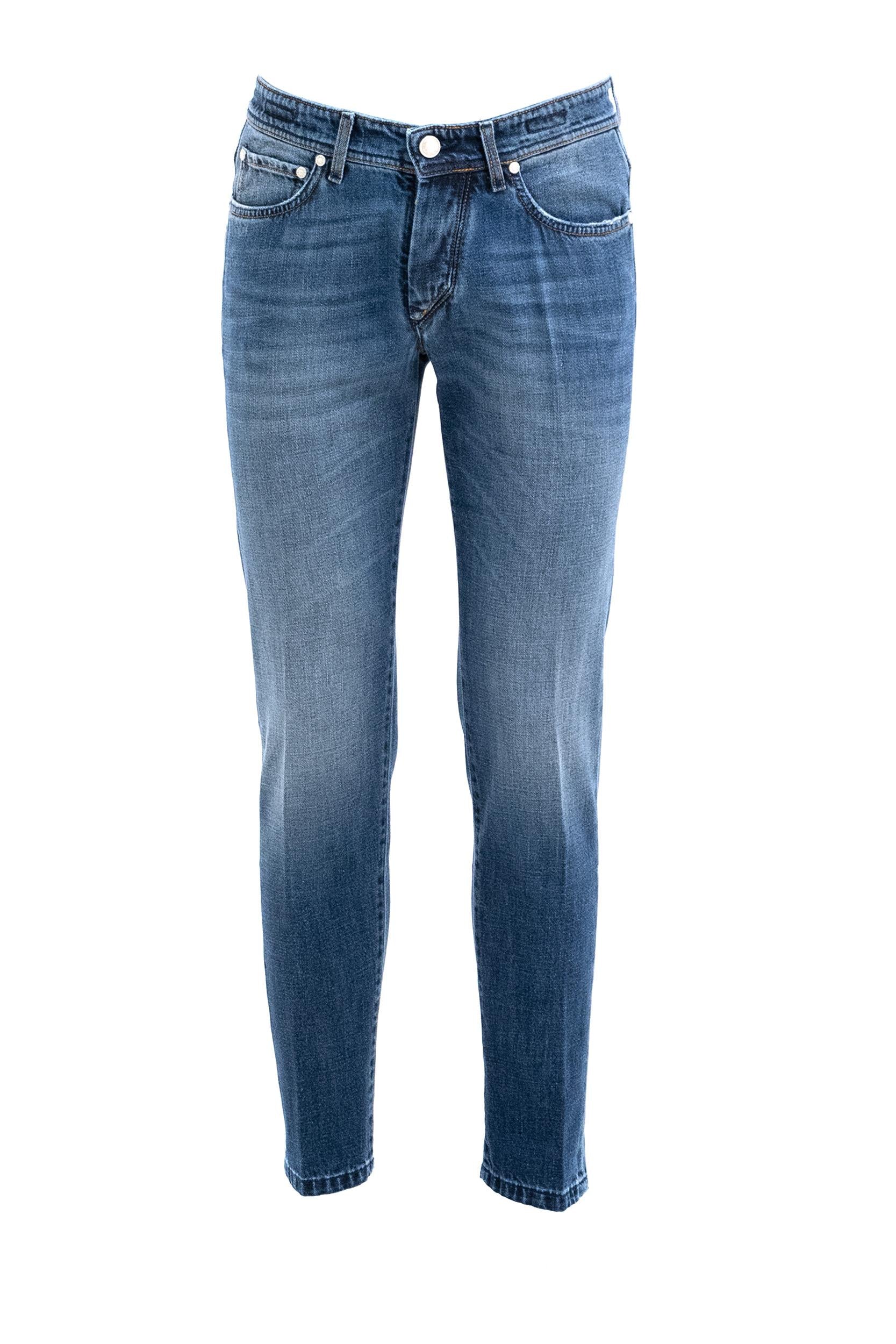 BARBA Jeans in denim di cotone blu