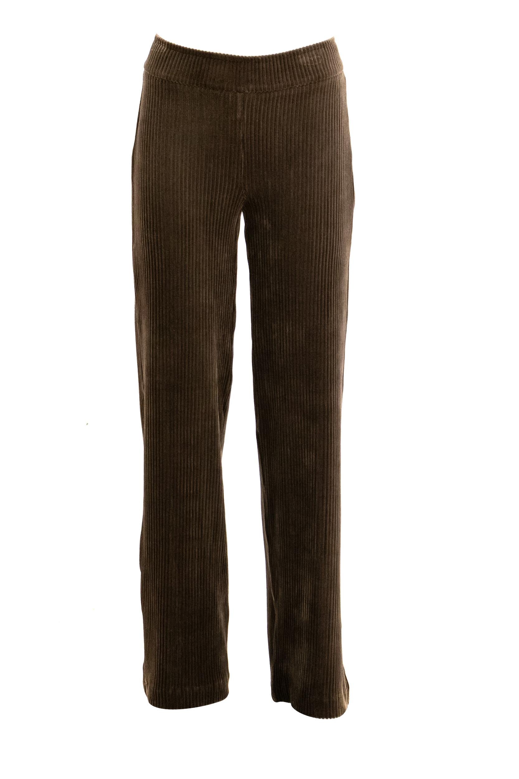 AVENUE MONTAIGNE Pantaloni velluto marrone