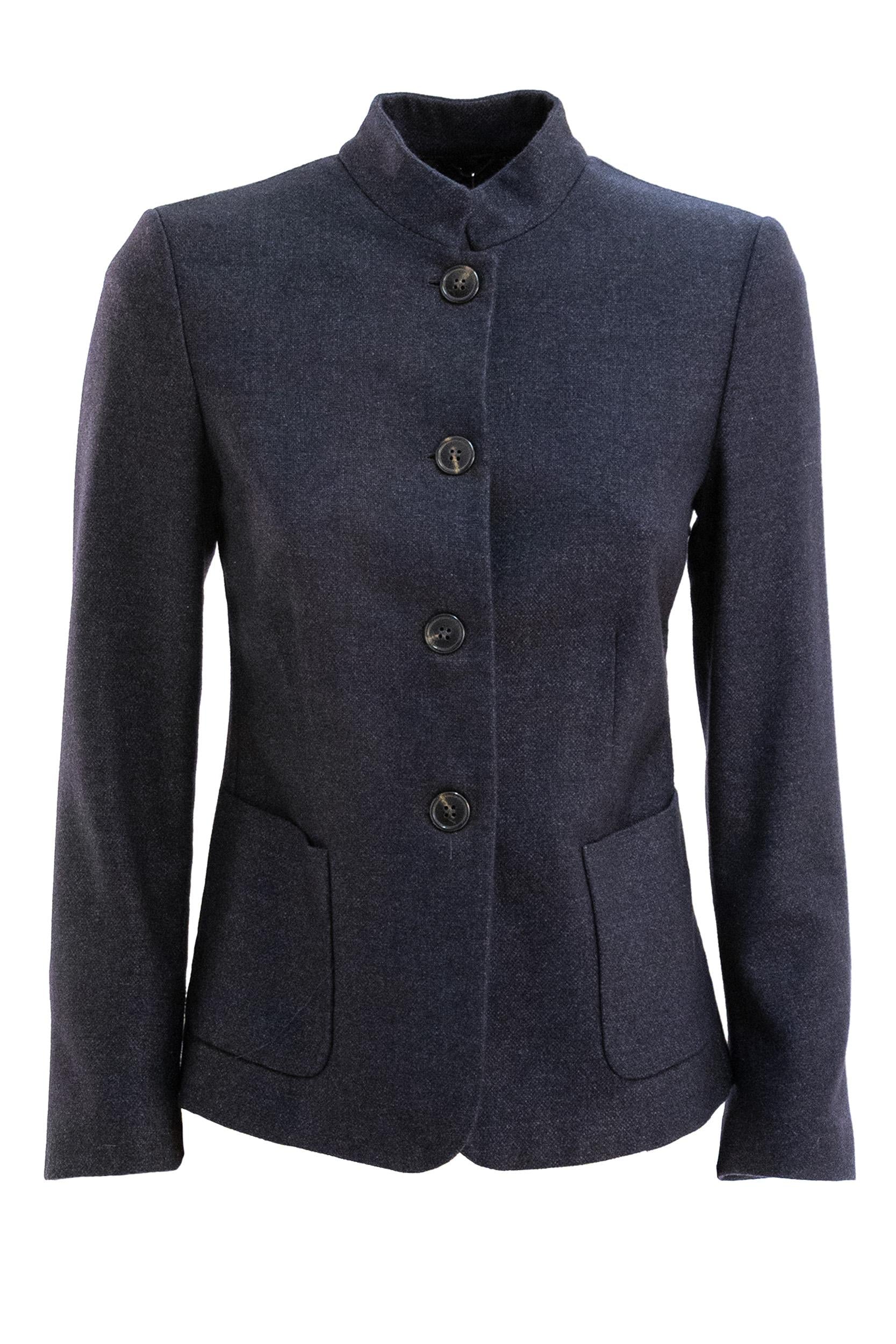 KILTIE Giacca blu tessuto misto lana blu