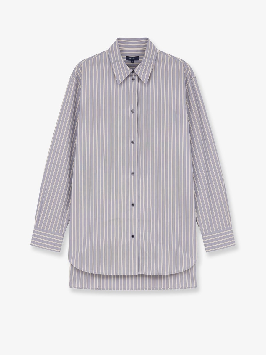 SOEUR Grenade striped cotton shirt