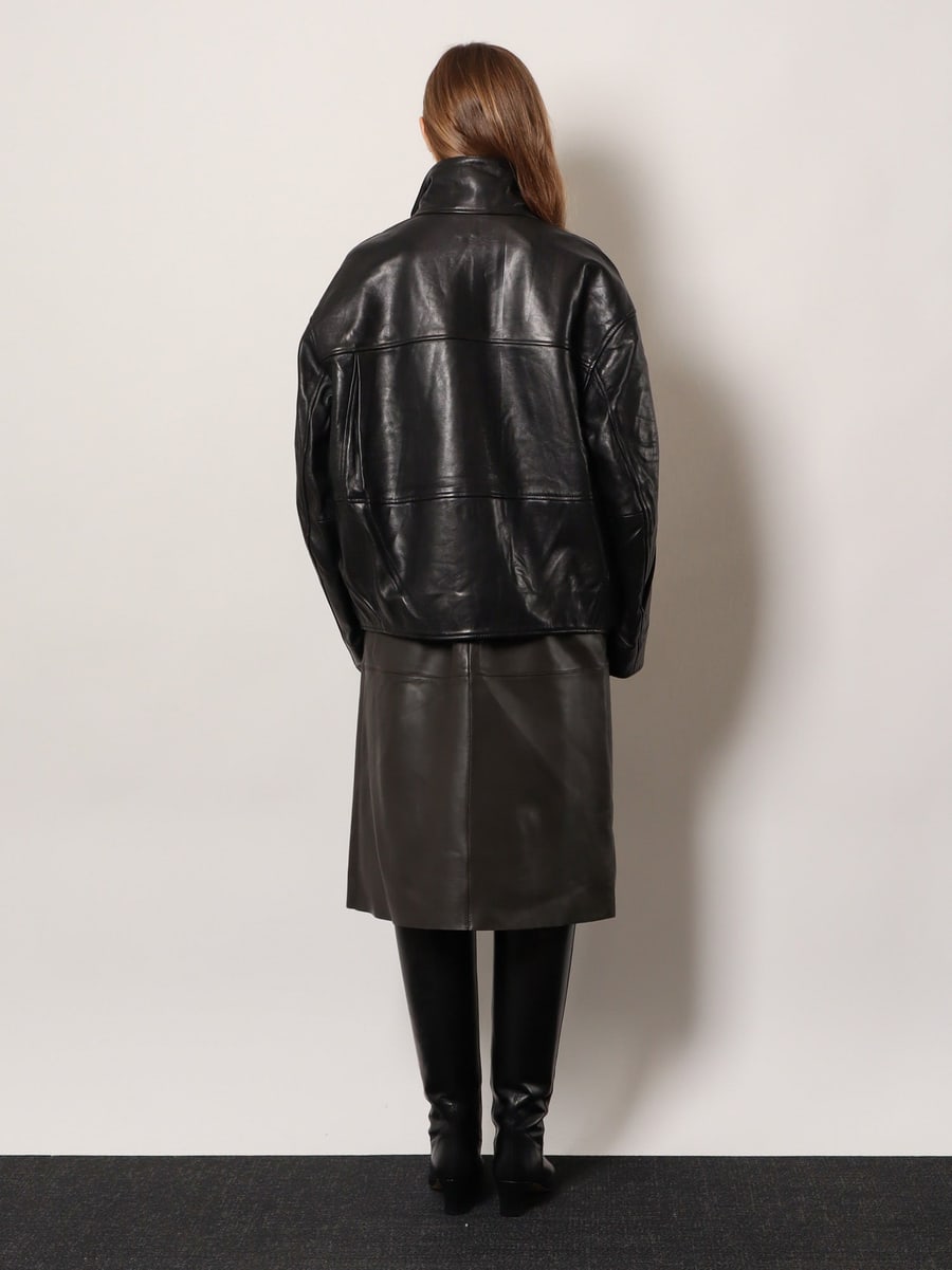 SOEUR Gamma leather jacket, view 3