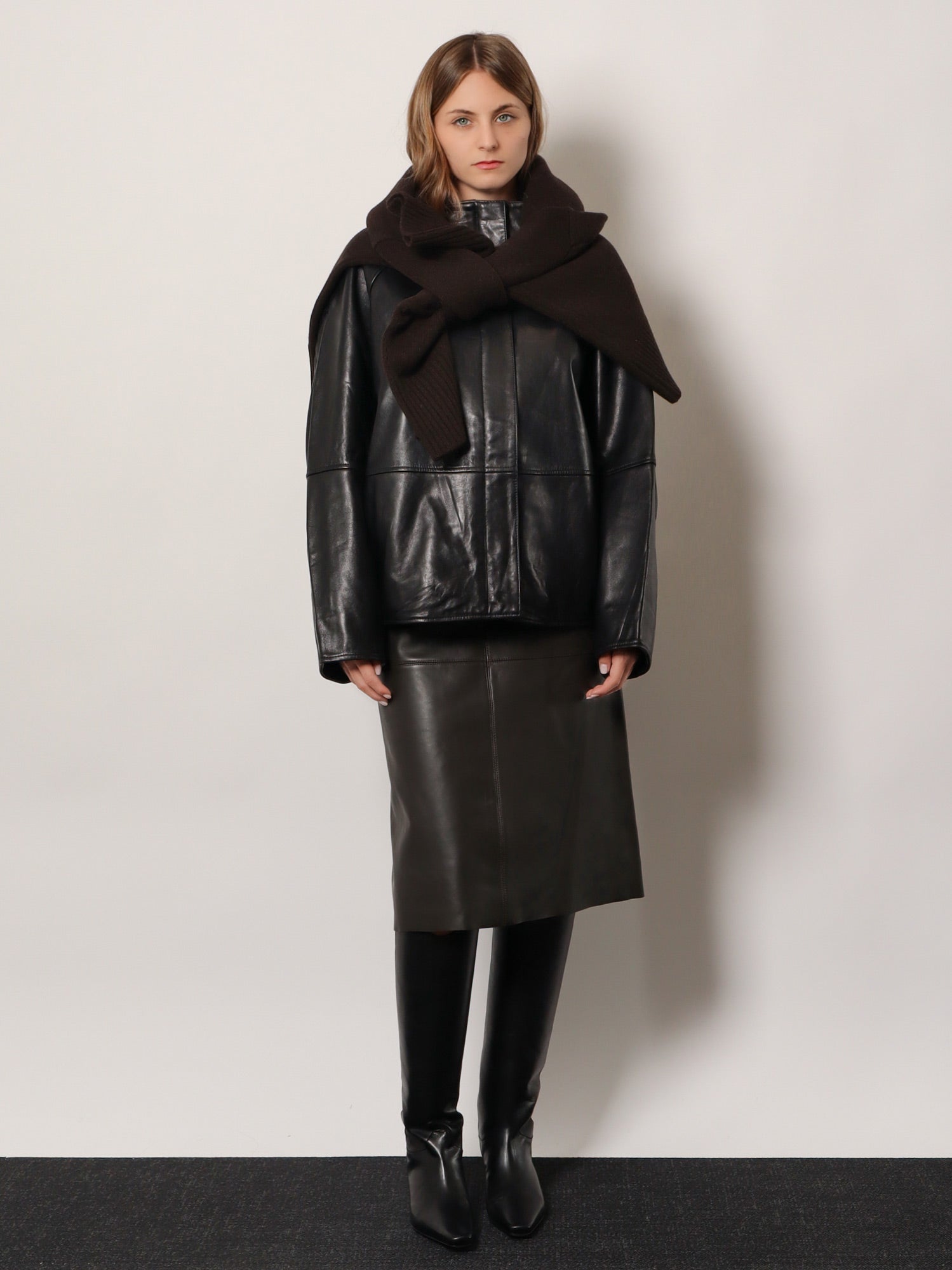 SOEUR Gamma leather jacket, view 2