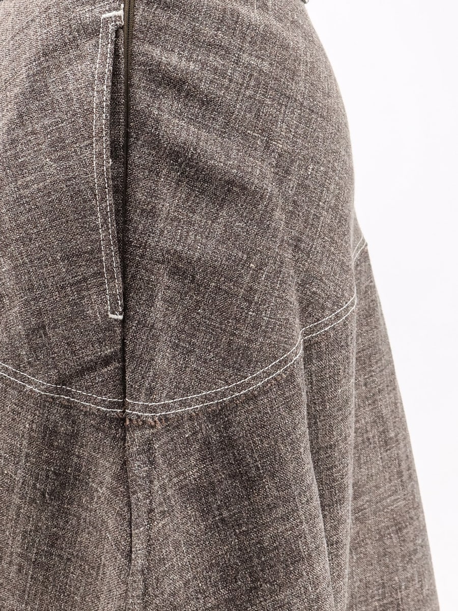 SOEUR Janelle linen blend skirt, view 3